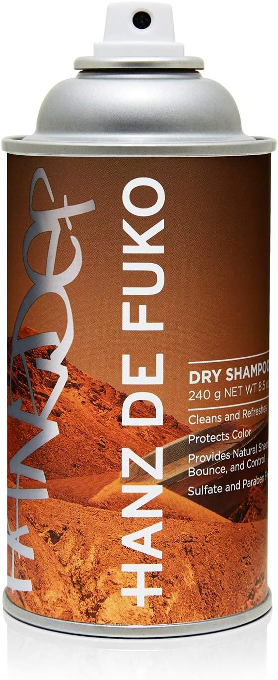 Hanz de Fuko Premium Hair Styling Dry Shampoo – High Performance Hair Refresher – Quick Dry, Matte Texturizer – Sulfate and Paraben Free, 240g