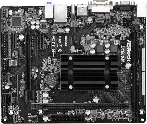 ASRock Motherboard Micro ATX DDR3 1066 NA D1800M