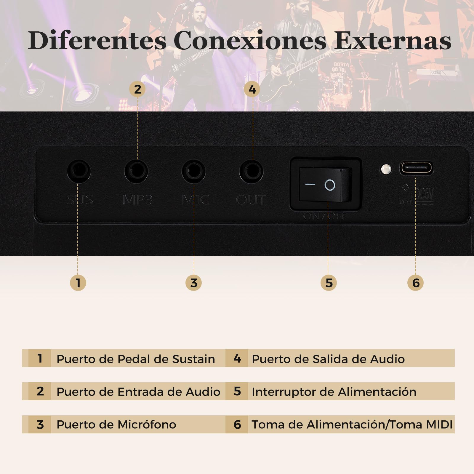 COSTWAY Teclado de Piano Plegable de 61 Teclas, 128 Tonos y 128 Ritmos, Piano Electrónico con Auriculares, Pedal de Sustain, Teclado Digital Portátil con Bolsa Transporte para Principiantes (Negro)