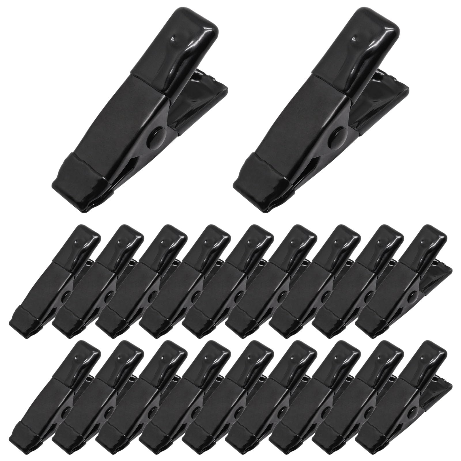 GDFYMI 2 Inch Spring Clamps, Heavy Duty Metal Strong Clips Clamps (20pcs, Black) — image 1