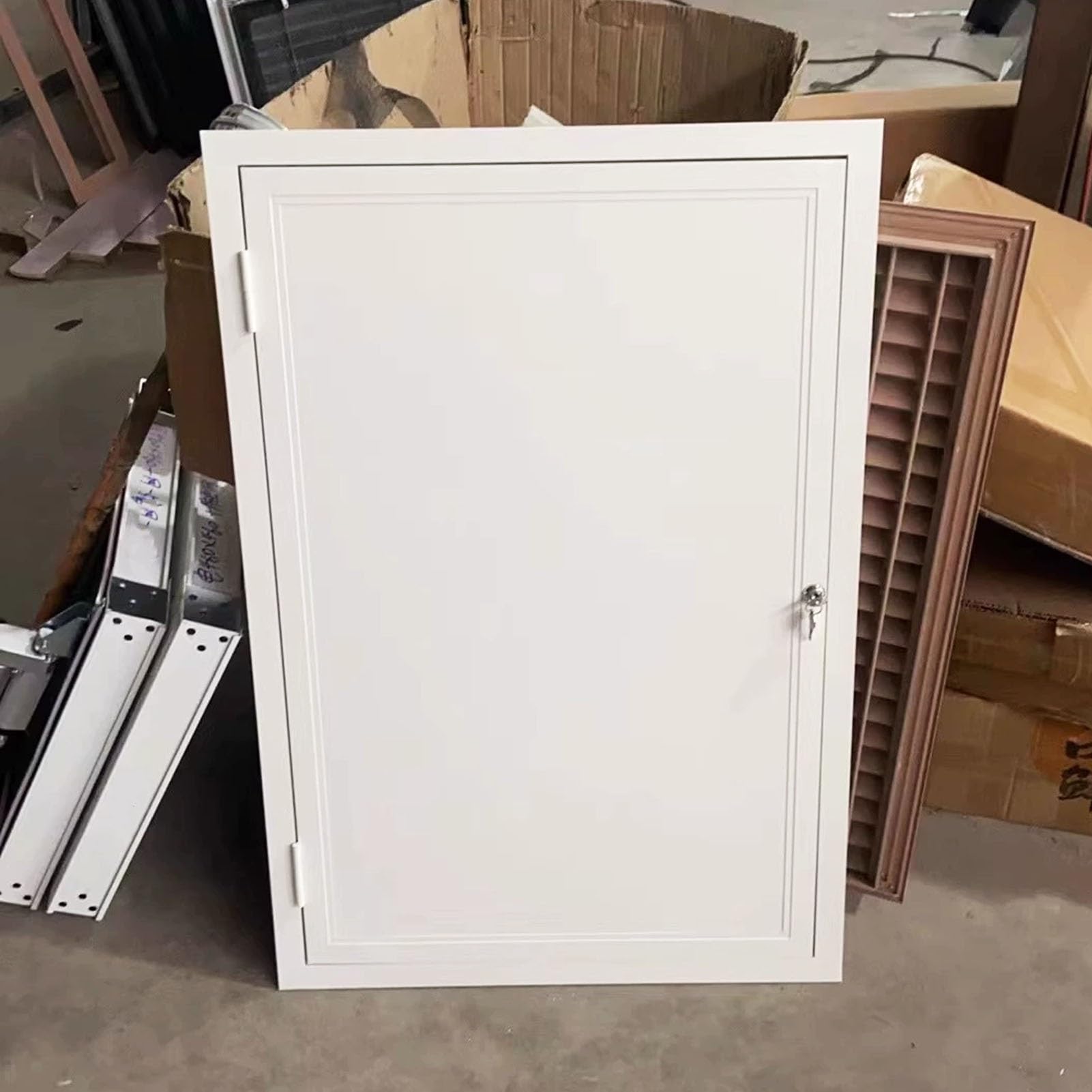 Genérico Panel de Acceso para plomería en Techo de Pared de Yeso, Puerta de Acceso de Aluminio con Cerradura, Tapa para Orificio de Servicio en el ático, trampilla de inspección y mantenimi