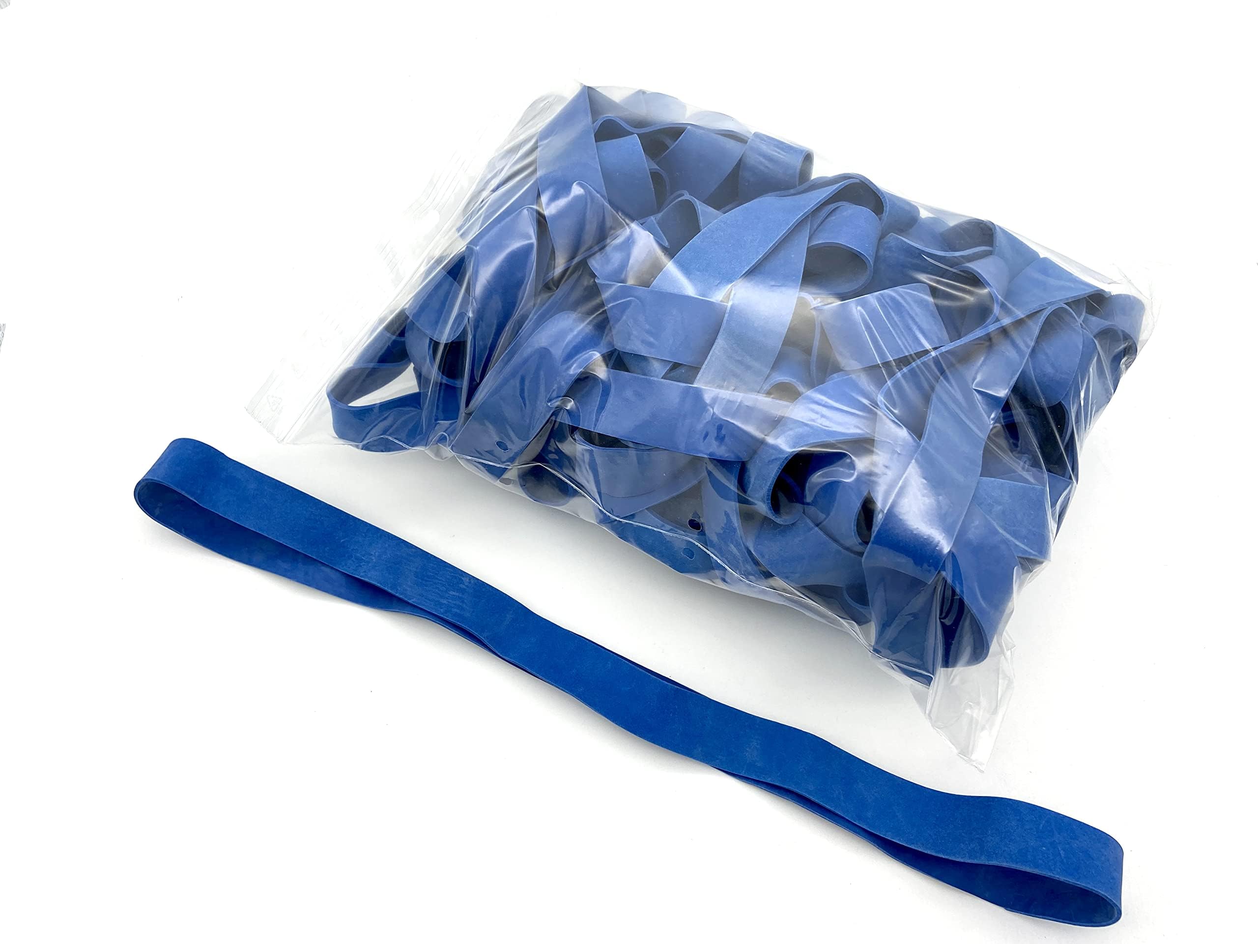 Progom Gummibänder 50mm X 3mm | Weiß 1 Kg Beutel Ca. 1800 Stück