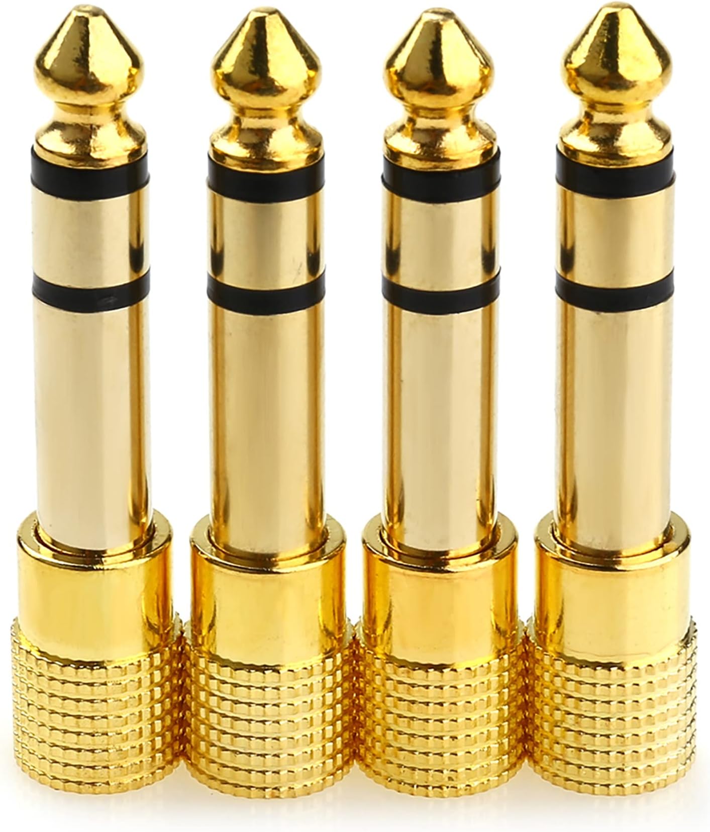 NANYI 4PCS 1/4'' to (1/8'') 3.5mm Stereo Headphone Adapters for Audio Connector, 3.5mm Female to 6.35mm Male Jack Plug Stereo Adapter for Headphone Adapte