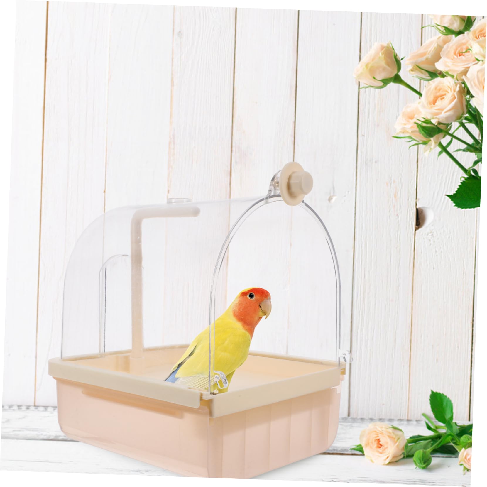 Toyvian Automatique pour Oiseaux Bassin De Bain Électrique avec Spray Circulant pour Perroquets Et Petits Oiseaux Accessoire Pratique