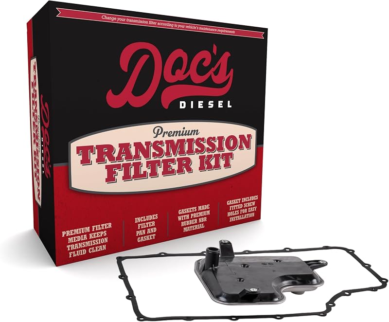 Kit de filtro de transmissão Doc's Diesel DF-320 para Ford F-250, F-350, F-450 e F-550 6.7L Powerstroke com 6R140 – 1 kit