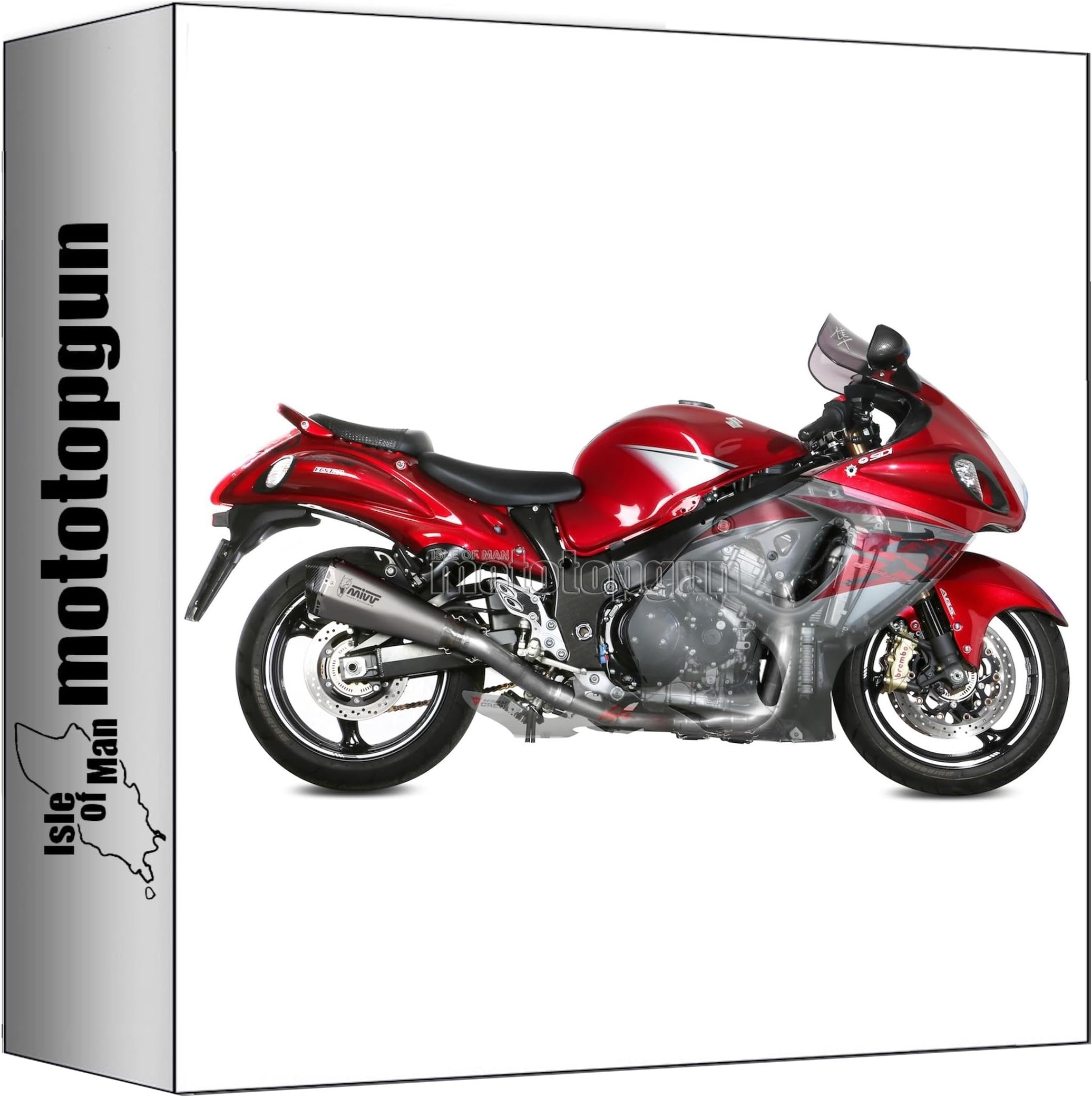 mivv full system exhaust racing nocat delta race full titanium carbon cap compatible with suzuki gsx-r 1300 hayabusa 2008 2009 2010 2011 2012 2013 2014 2015 2016 2017 mototopgun