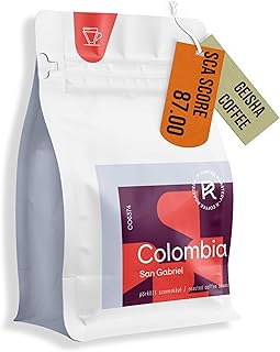 R COFFEE ROASTERY Spezialitäten-Kaffeebohnen für Handfilter & Pour Over | [Filterkaffee] | 100% Specialty Coffee | Frisch geröstet (250g, Colombia Geisha)