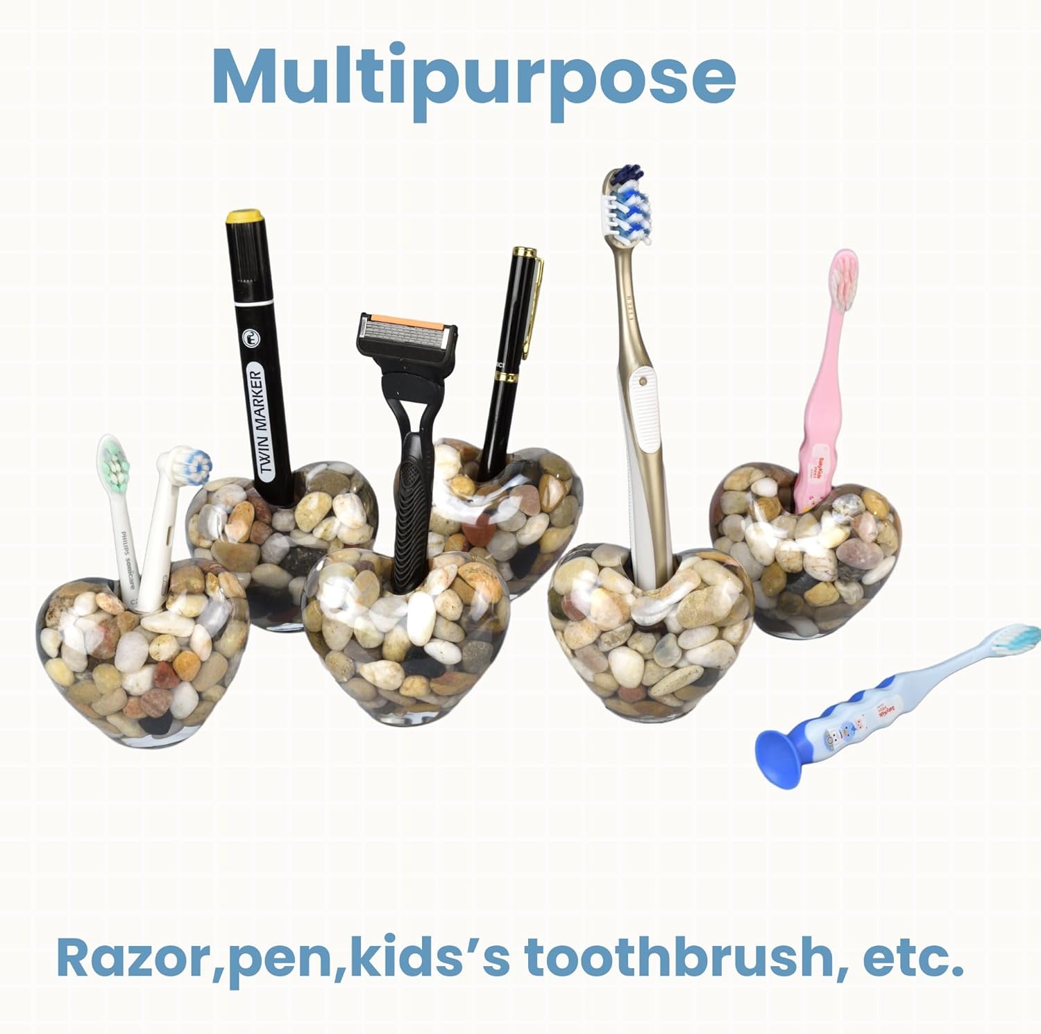 Toothbrush Holders for Bathroom Countertop, Toothbrush Stand, Single Toothbrush Holder Small Mini Tooth Brush Holder - Image 7