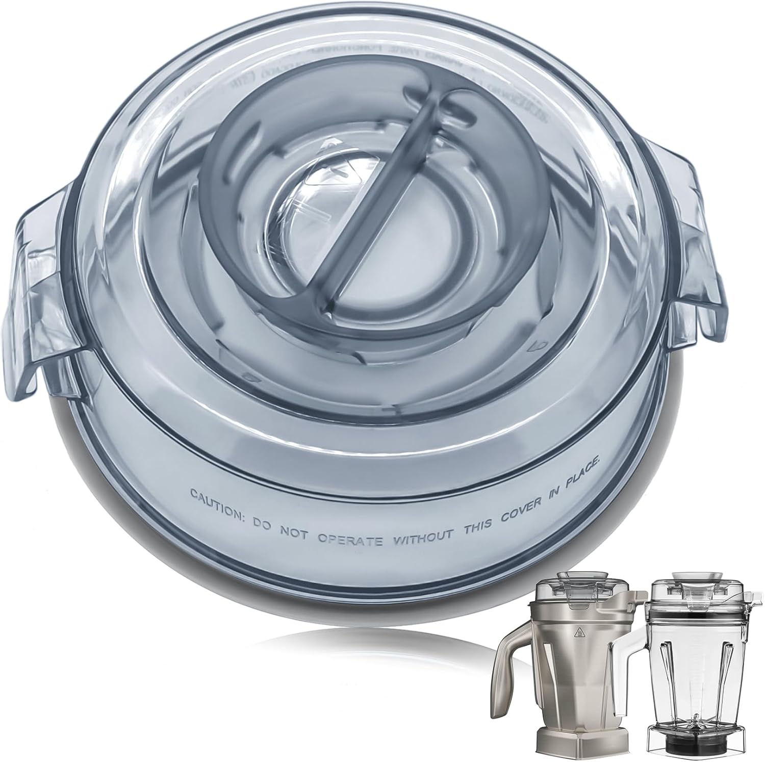 Replacement Lid Compatible with 48 oz Container A3500 A2500 A3300 A2300, Top Cover Replacement for X Blender X2 X4 X3 X5 Pitcher 48oz with Self-Detect, BPA Free