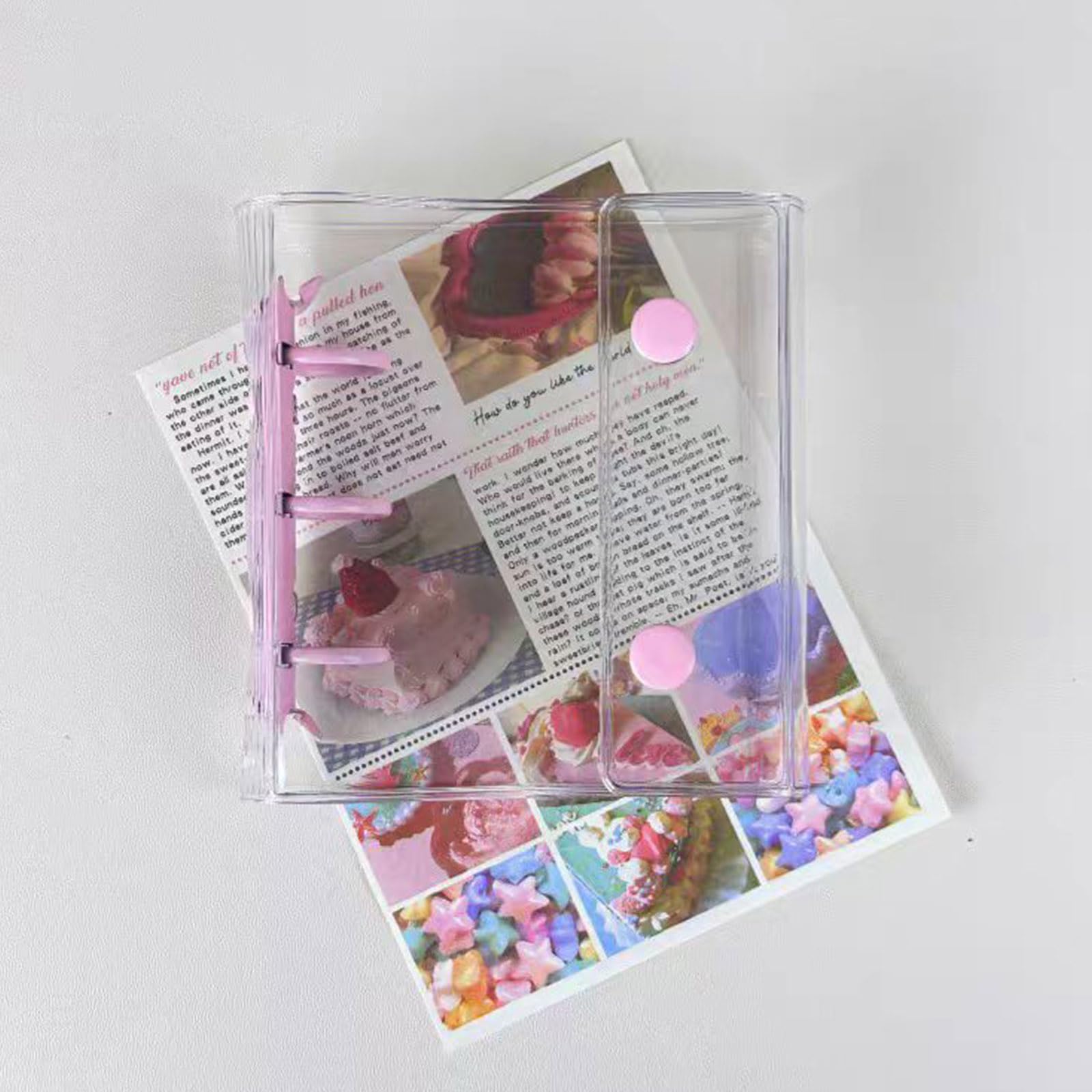 Amazon.co.jp: seimeinoki トレカケース 可愛い 韓国風 透明 3冊