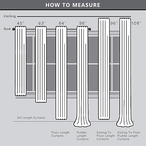 Miniatura 4 de KOUFALL - Cortinas transparentes con aspecto de lino