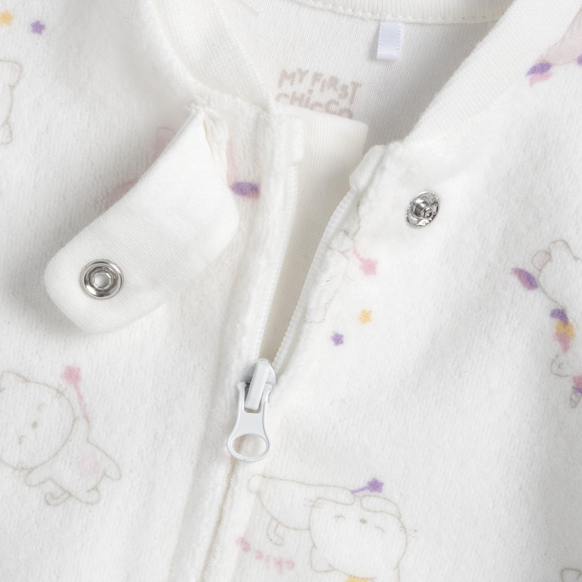 Chicco, Grenouillère Bébé Garçon et Fille en Polaire Chaude et Douce, avec Ouverture Frontale Confortable, Idéale pour l'Hiver, Vêtements Bébé 0-24 Mois, Designed in Italy
