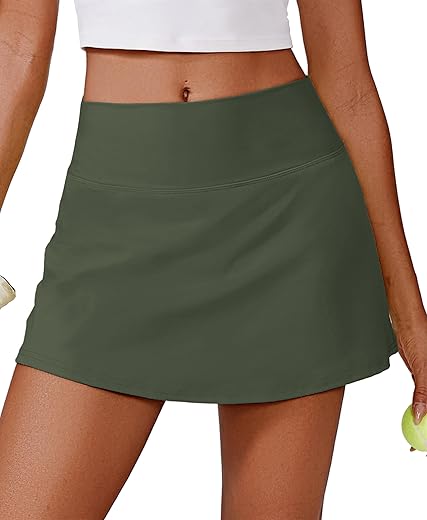 PINSPARK Womens Tennis Skirt High Waisted Golf Skort&hellip;