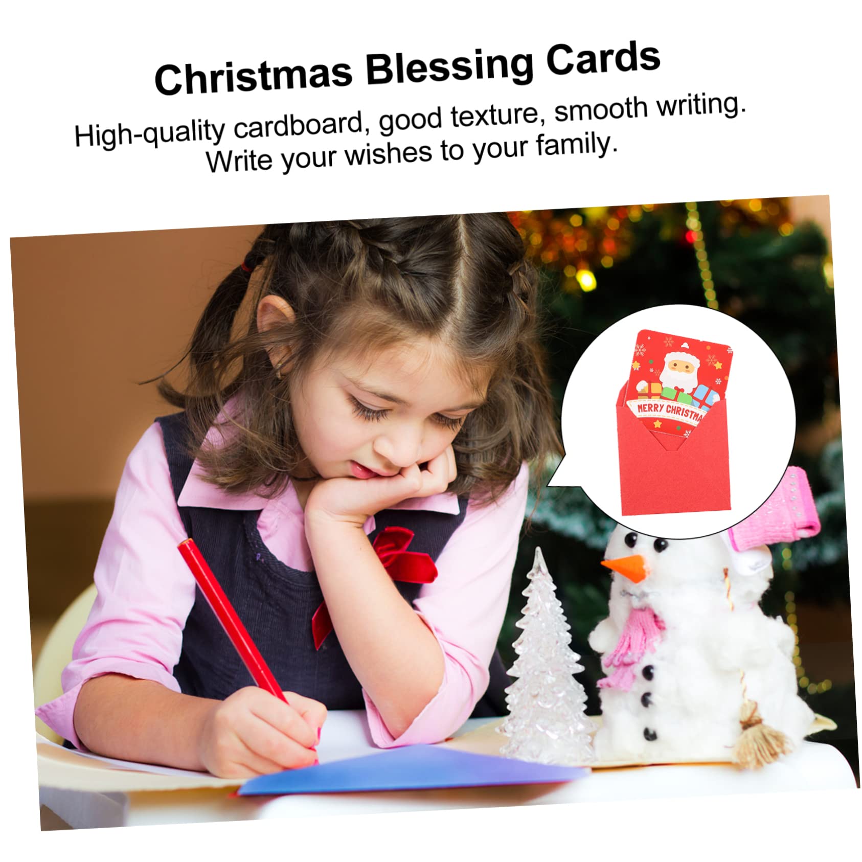 NUOBESTY 6sätze Weihnachtskarten Fröhliche Weihnachts Und Neujahrsgrüße Mit Bunten Designs Und Passenden Umschlägen Für Feiertagsbotschaften Und