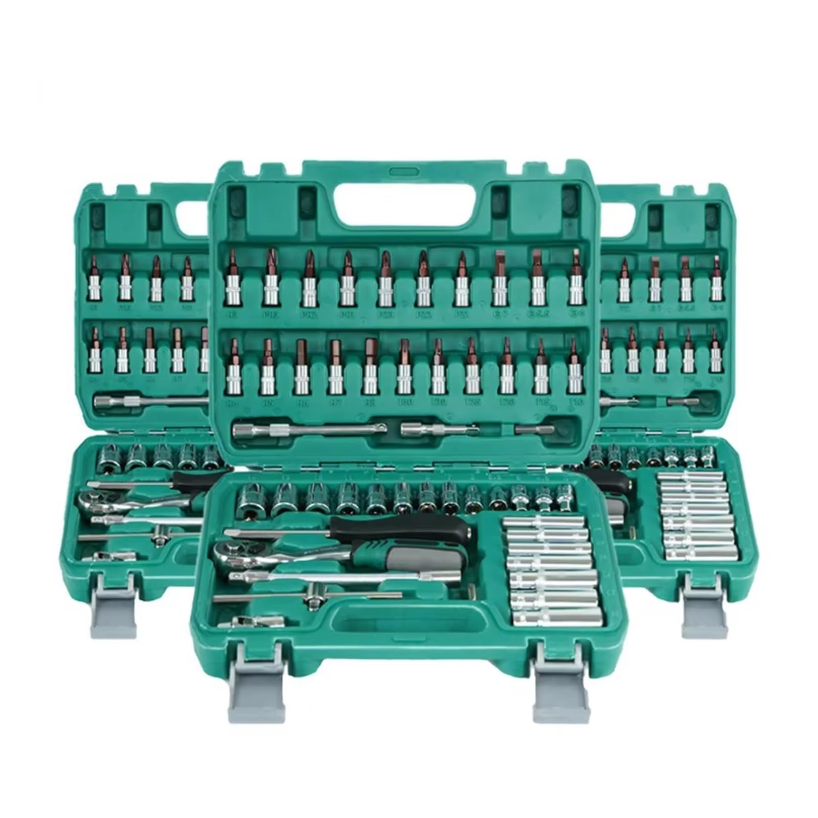 Set attrezzi da officina 53 Pz/set Set Di Chiavi A Tubo Di Riparazione Auto Riparazione Della Macchina Set Di Chiavi A Cricchetto Rapido Set Di Prese A Cricchetto Reversibile