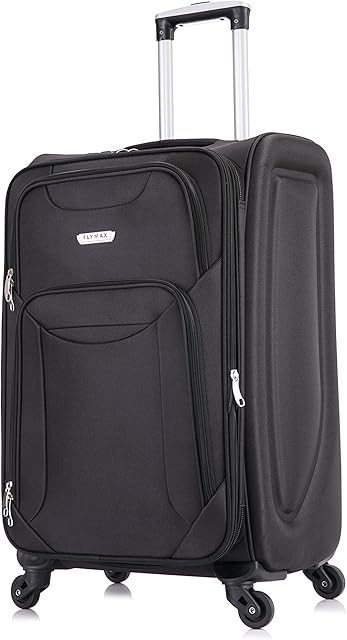 FLYMAX Cabin Carry on Flight Bag Approved Hand Luggage Case Hold Suitcase 55x35x20 Fits Ryanair Easyjet Jet 2 56x45x25