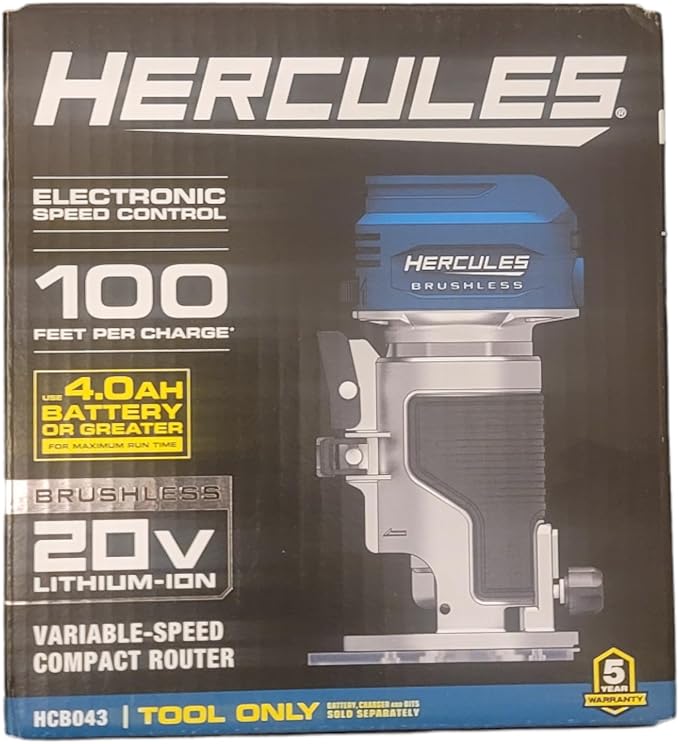 Generic 20V Brushless Cordless Compact Router Compatible with Hercules ...