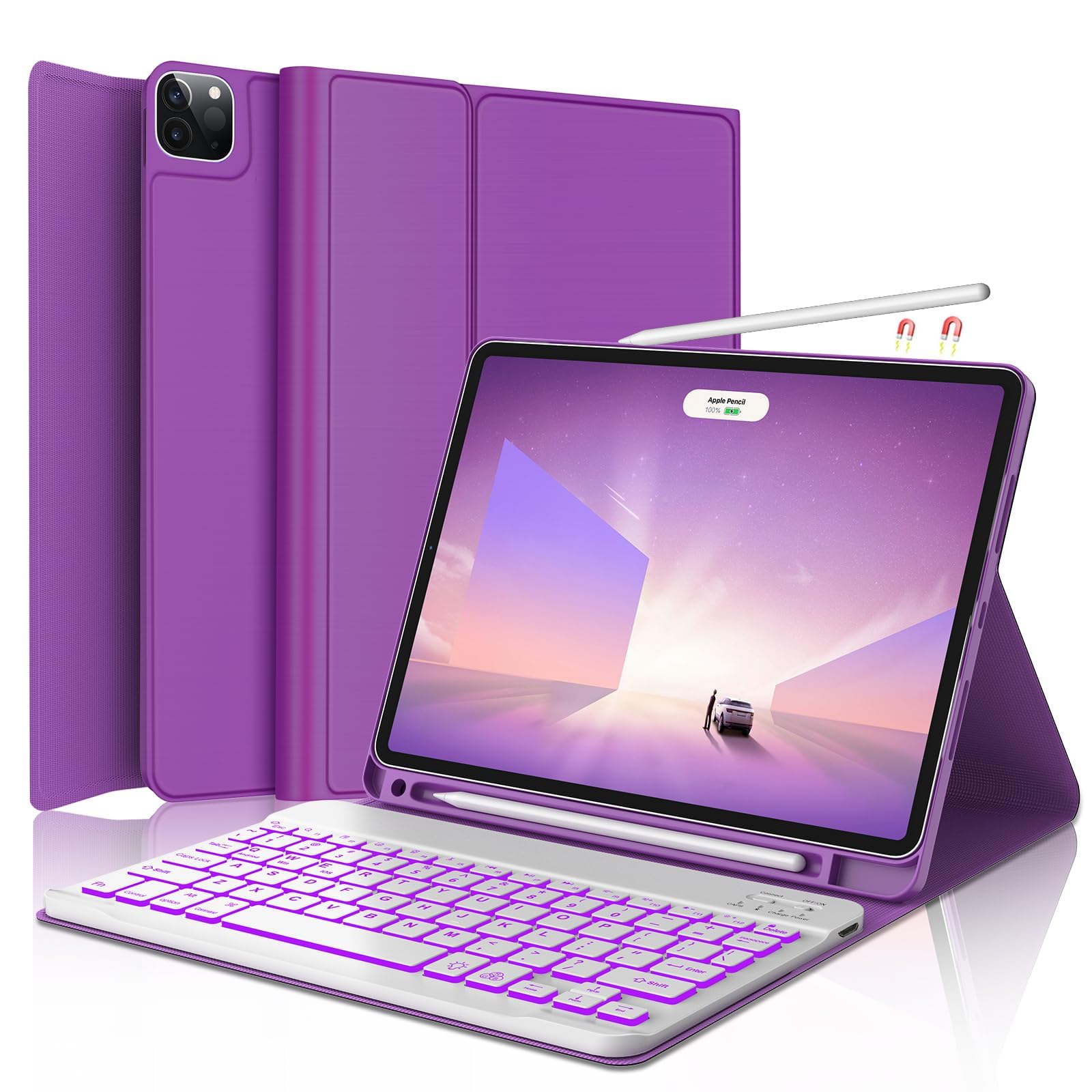 Amazon | D DINGRICH ipad 10.2 キーボード ケース マットブラック | D 