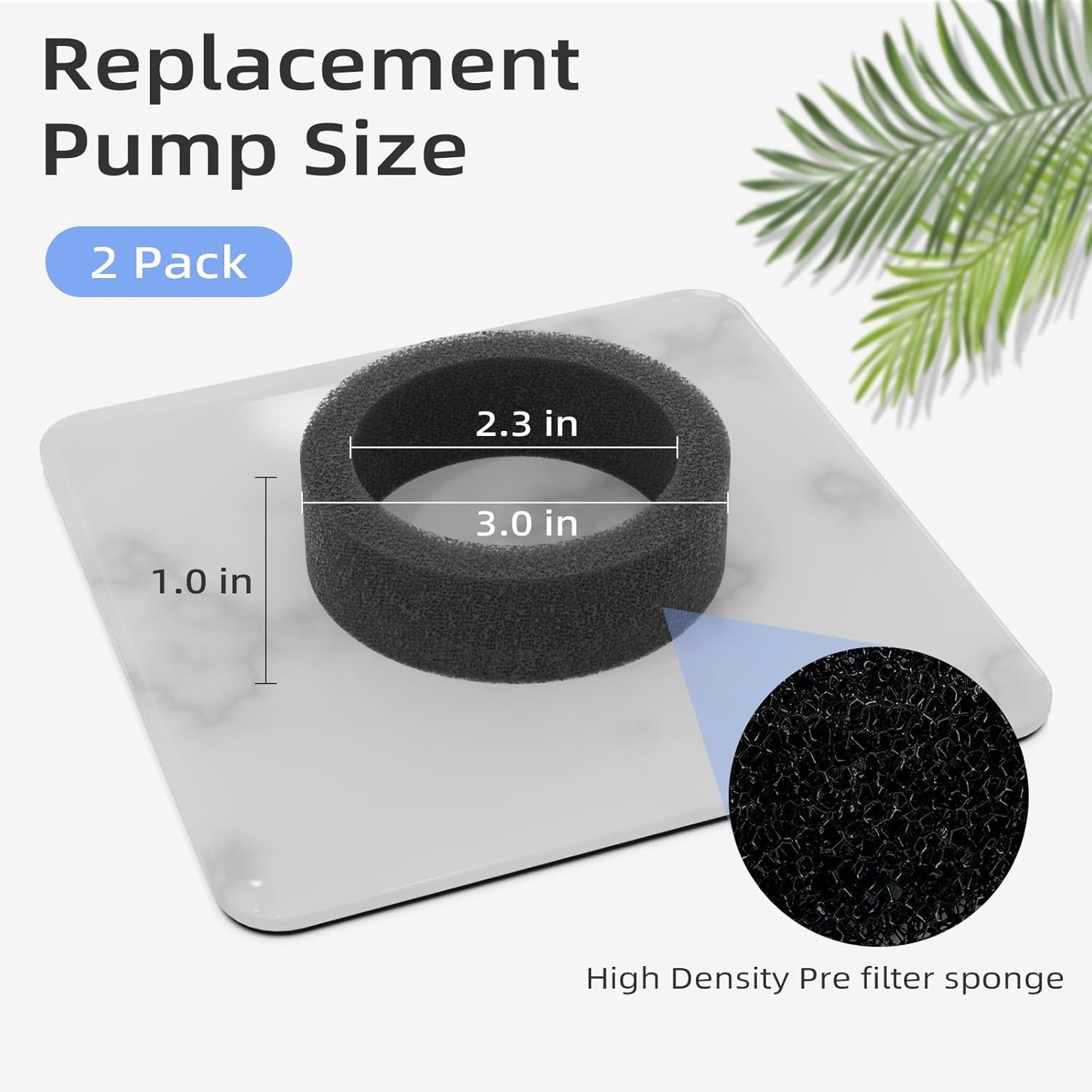 Glass Cat Water Fountain 90oz/2.7L with Ultra-Quiet SMA-800 Pump & 2 Filters - Easy to Clean