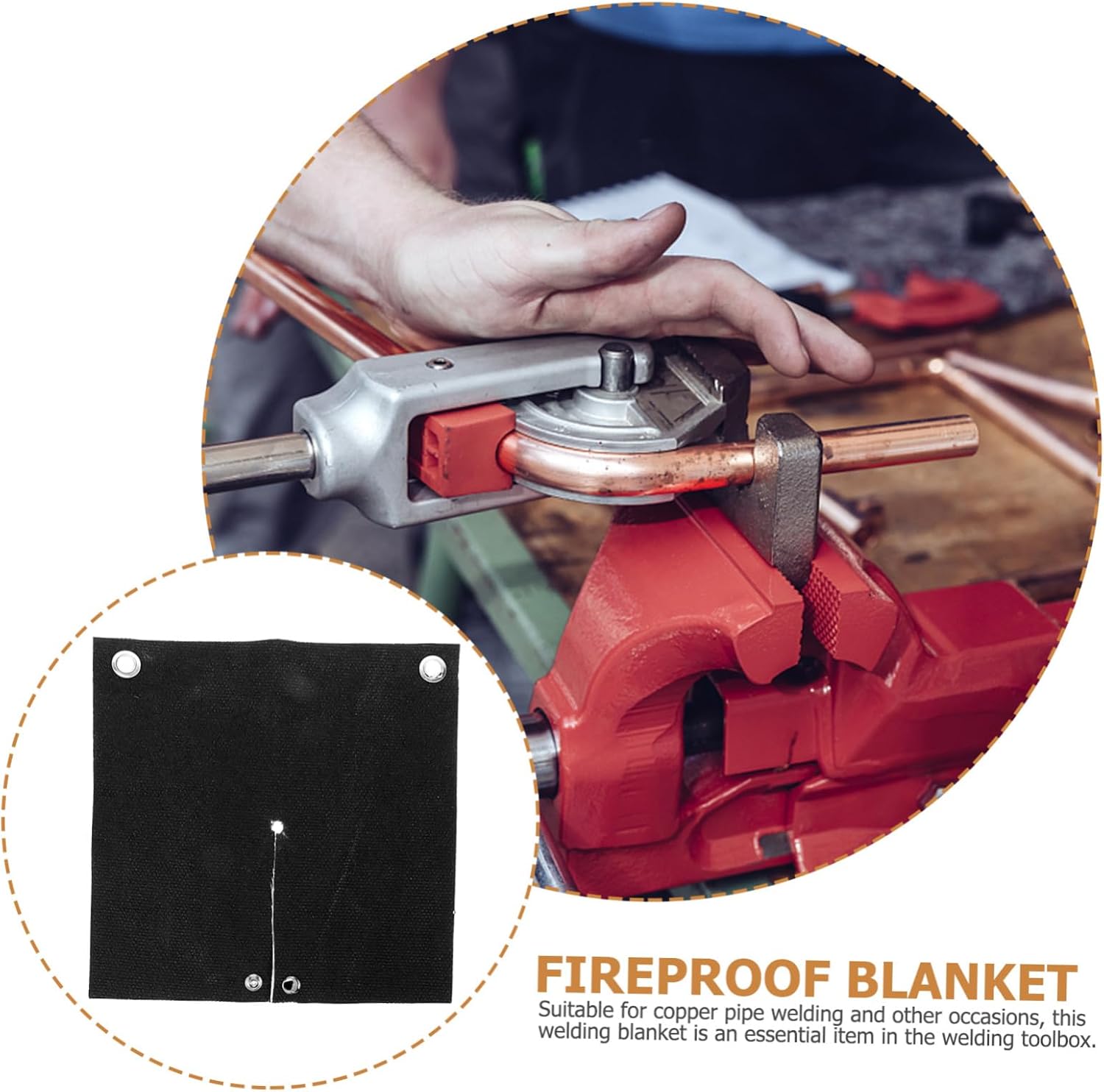 Welding Blanket Fireproof Fiberglass Fire Retardant Mat for Soldering Blanket Welding Protection