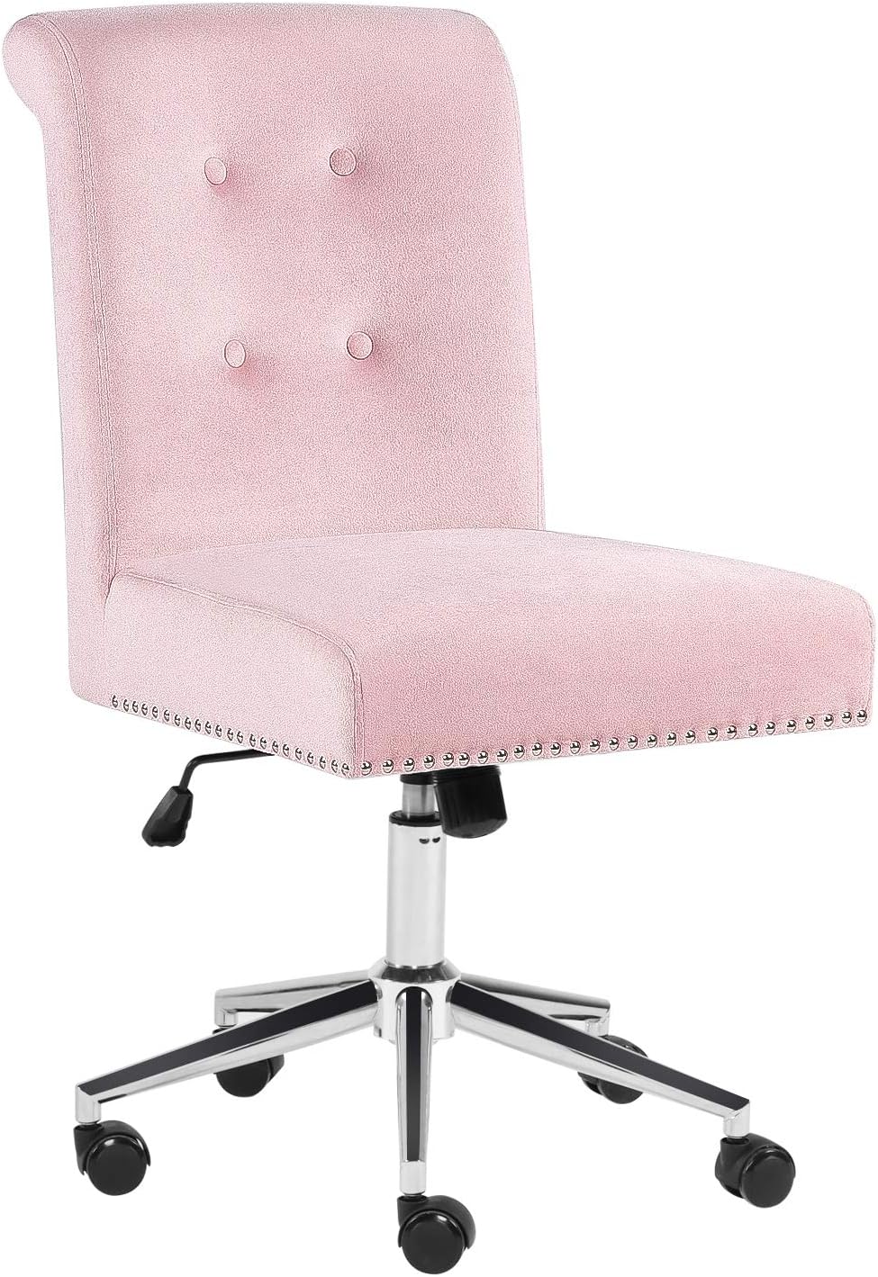 Buy Home Office Desk Chairs Armless Computer Chair With Wheels Comfy Fabric Office Chair Cute Velvet Upholstered Swivel Chair For Bedroom Living Room Pink Online In Indonesia B08xxcrlrq Buy Home Office Desk Chairs Armless Computer Chair With Wheels Comfy Fabric Office Chair Cute Velvet Upholstered Swivel Chair For Bedroom Living Room Pink Online In Indonesia B08xxcrlrq