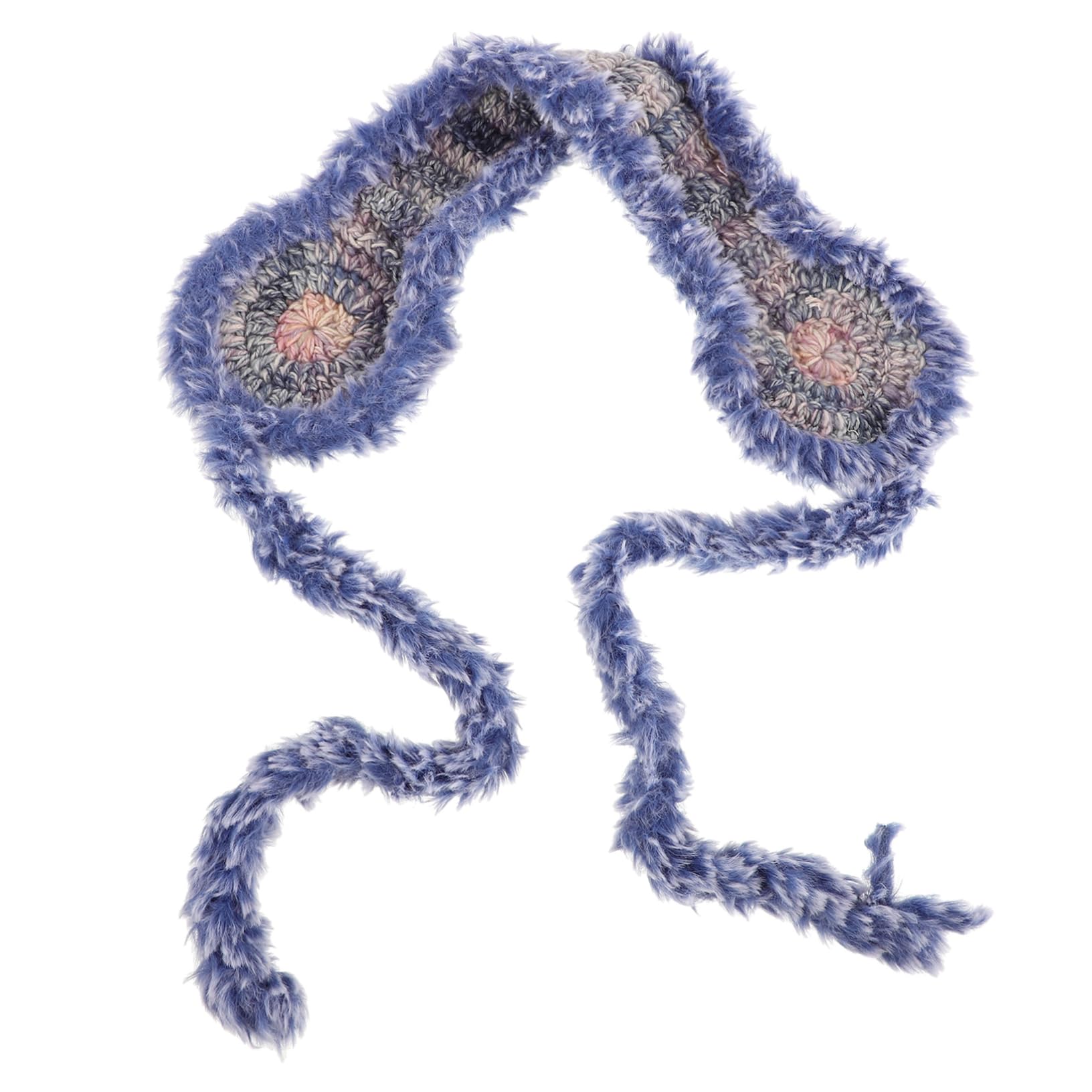 FOMIYES Gradient Knit Ear Muffs for Women Men Adjustable Winter Ear Warmers for Cold Weather Protection Stylish Design Soft Warm Earmuffs for Outdoor Activities