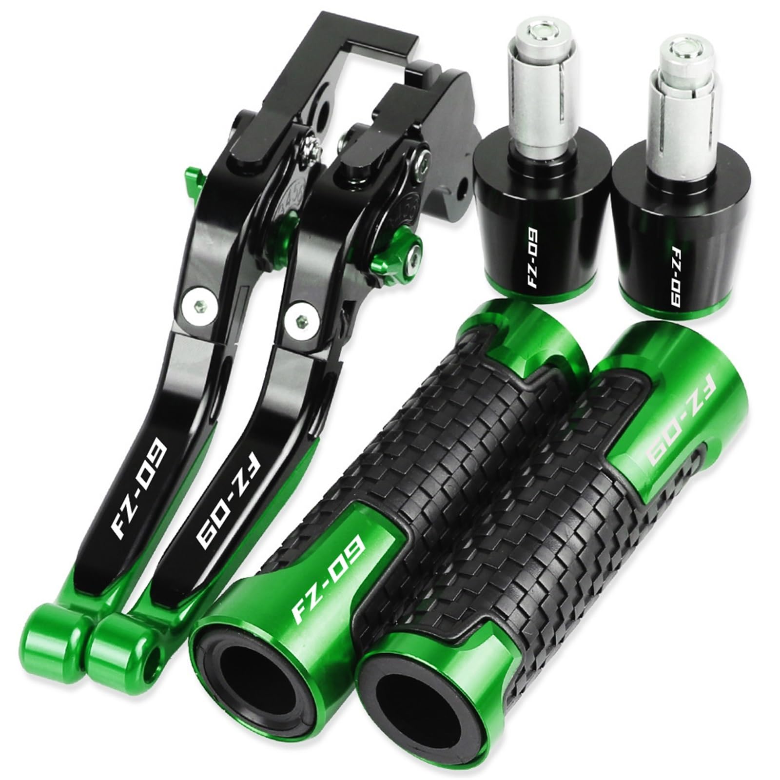 WOODEY Bremshebelsets Motorrad Bremse Kupplung Hebel Lenker Handgriffe Enden Für Y&amaha FZ09 2013 2014 2015 2016 2017 2018 2019 2020 2021 (Color : 9)