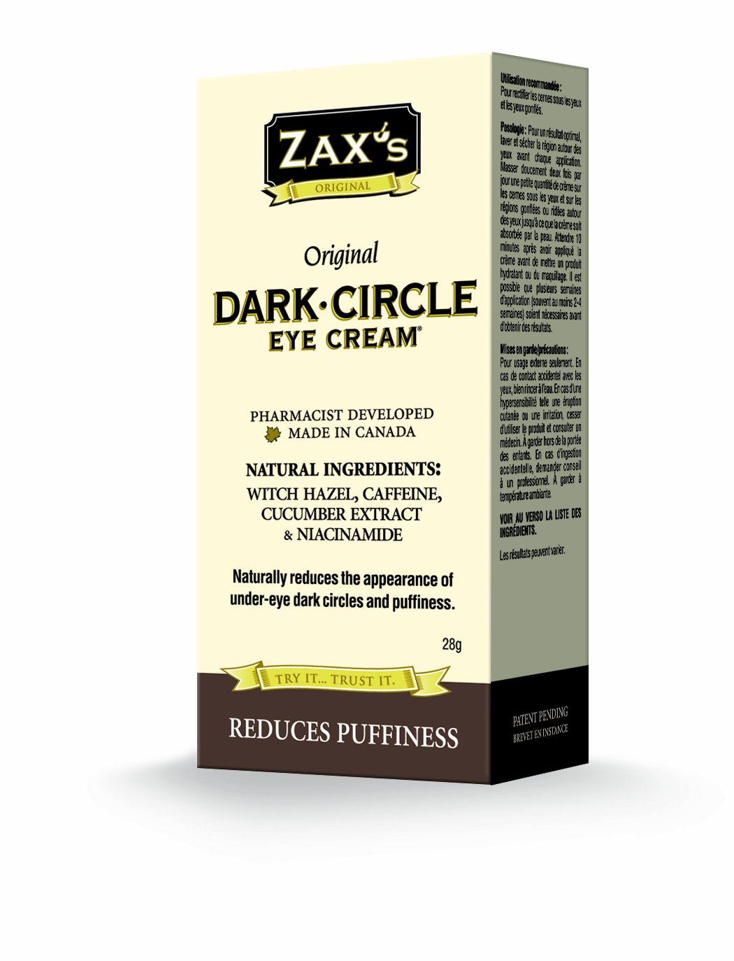 Amazon.com: ZAX'S ORIGINAL - Under Eye Cream for Dark Circles and