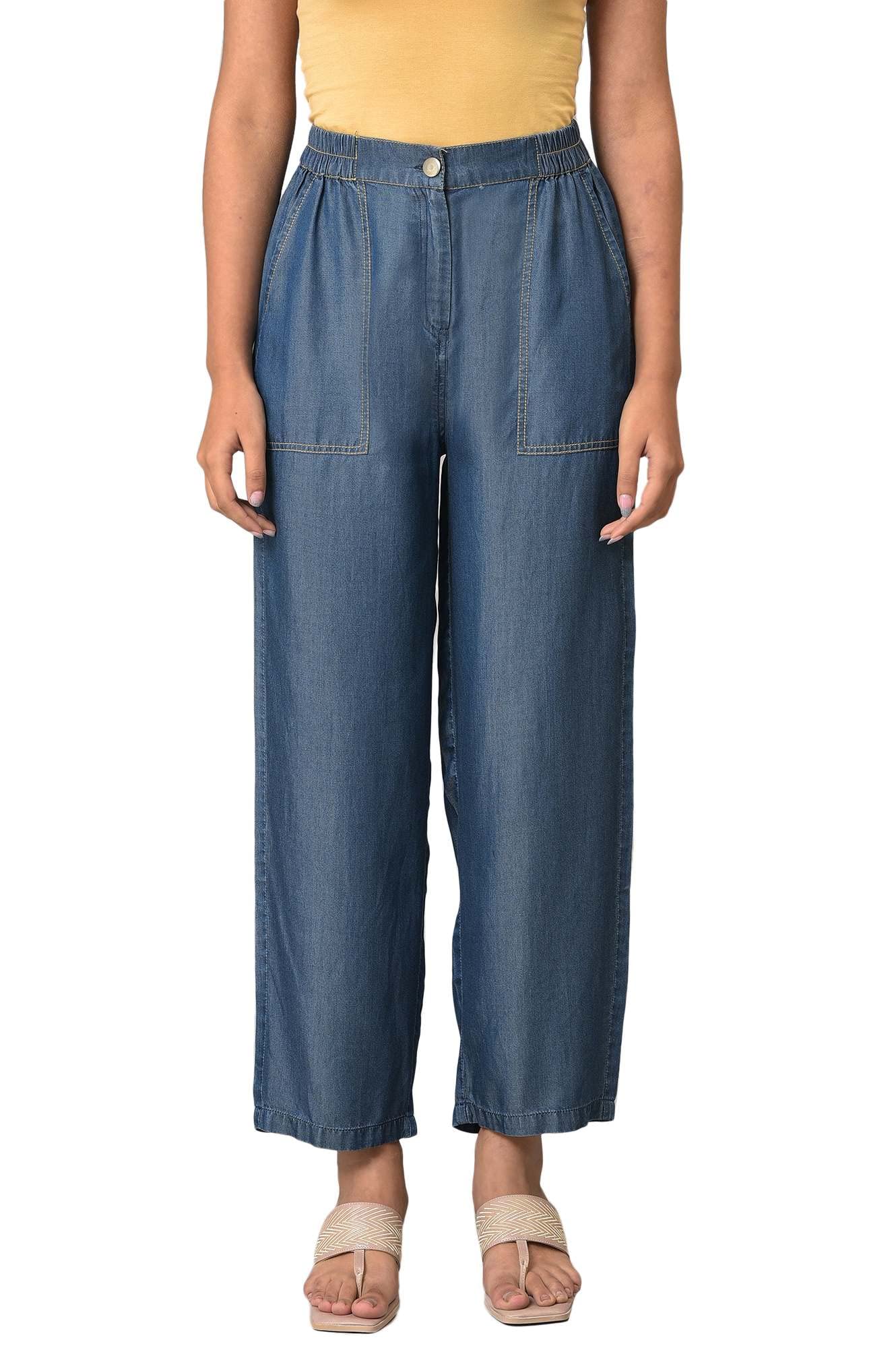 Women's Loose Mid Rise Pants-image-31