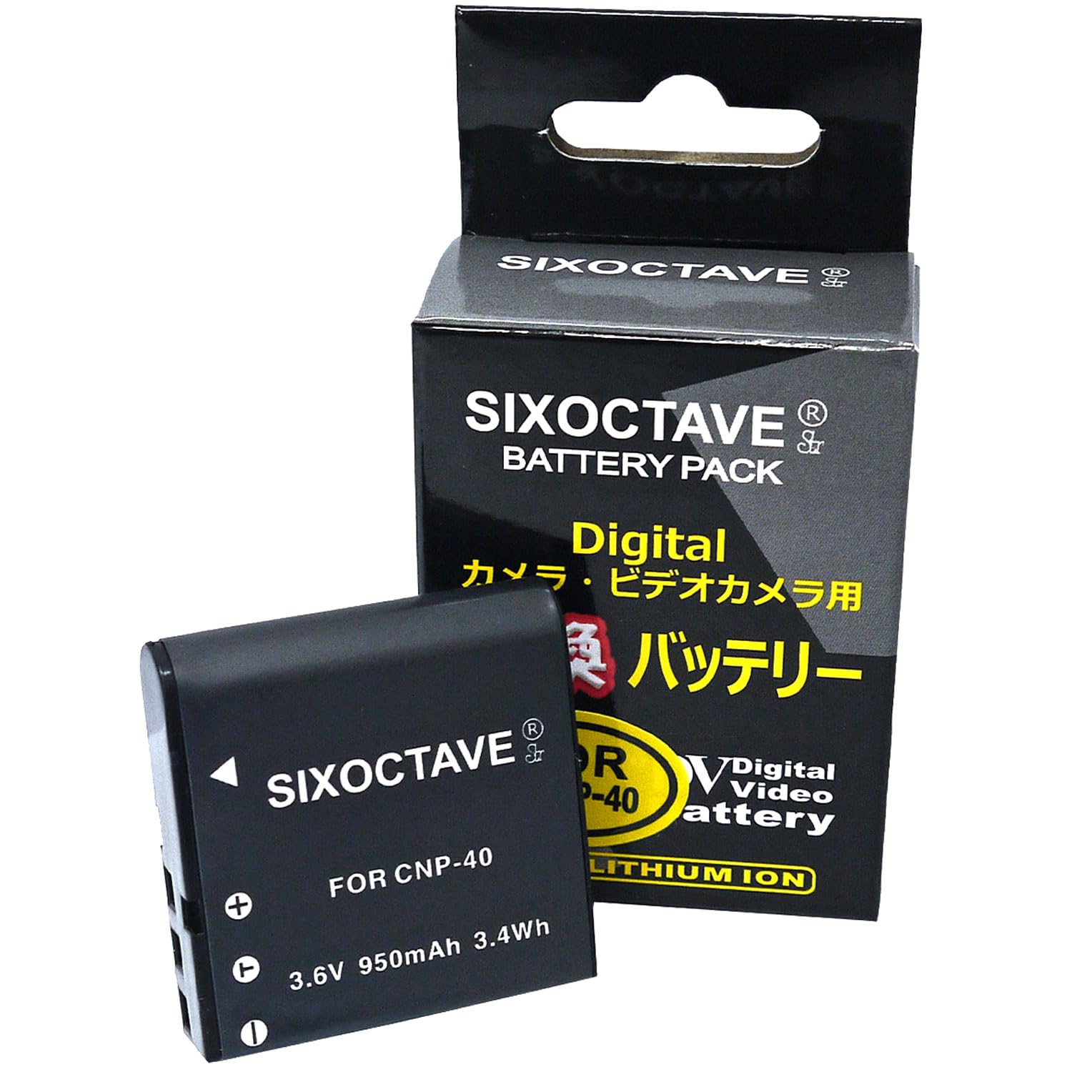 Amazon | SIXOCTAVE NP-40 カシオ 互換バッテリー EX-Z450 EX-Z400 EX
