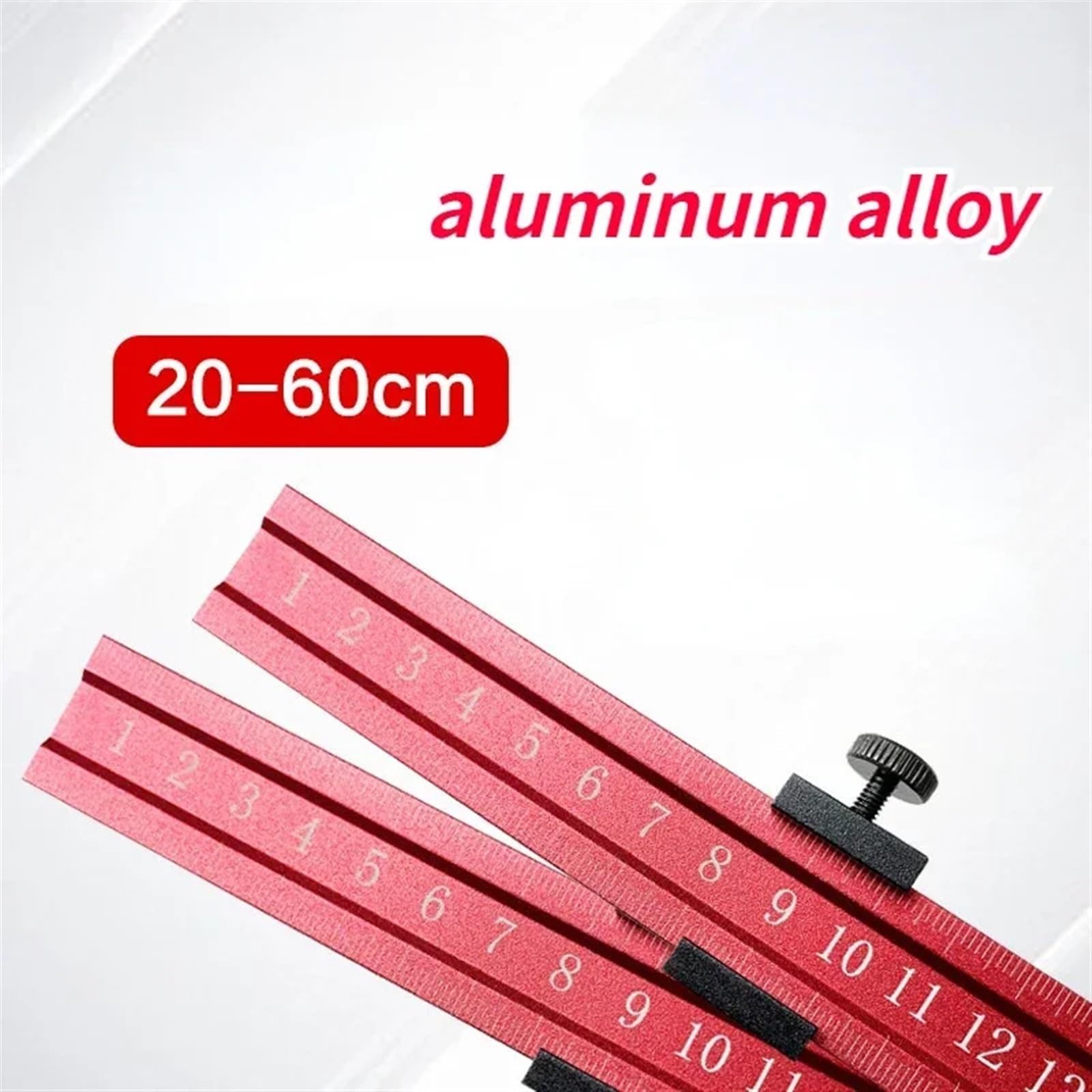 20 cm/30 cm Lineal Grenzblock Messlineale Werkzeug Positionierer Einstellbare Reißnadel Linie Aluminiumlegierung Markierungslehre Reißnadel (Color : 30cm)