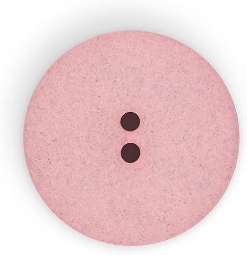 Miniatura 4 de Dritz Geométrico redondo, 0.787 in, rosa claro, 9 botones de cáñamo reciclado, 0.787 in, 9 unidades