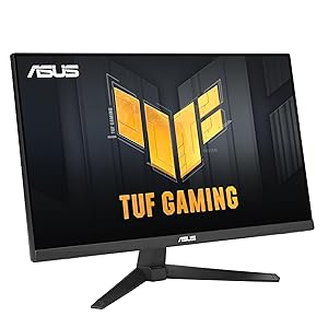 ASUS TUF Gaming 24 (23.8 viewable) 1080P Monitor (VG249QE5A) - FHD, 144Hz Overclock to 146Hz, IPS, Extreme Low Motion Blur Sync, 1ms, Speakers, Variable Overdrive, DisplayWidget Center, 3yr Warranty