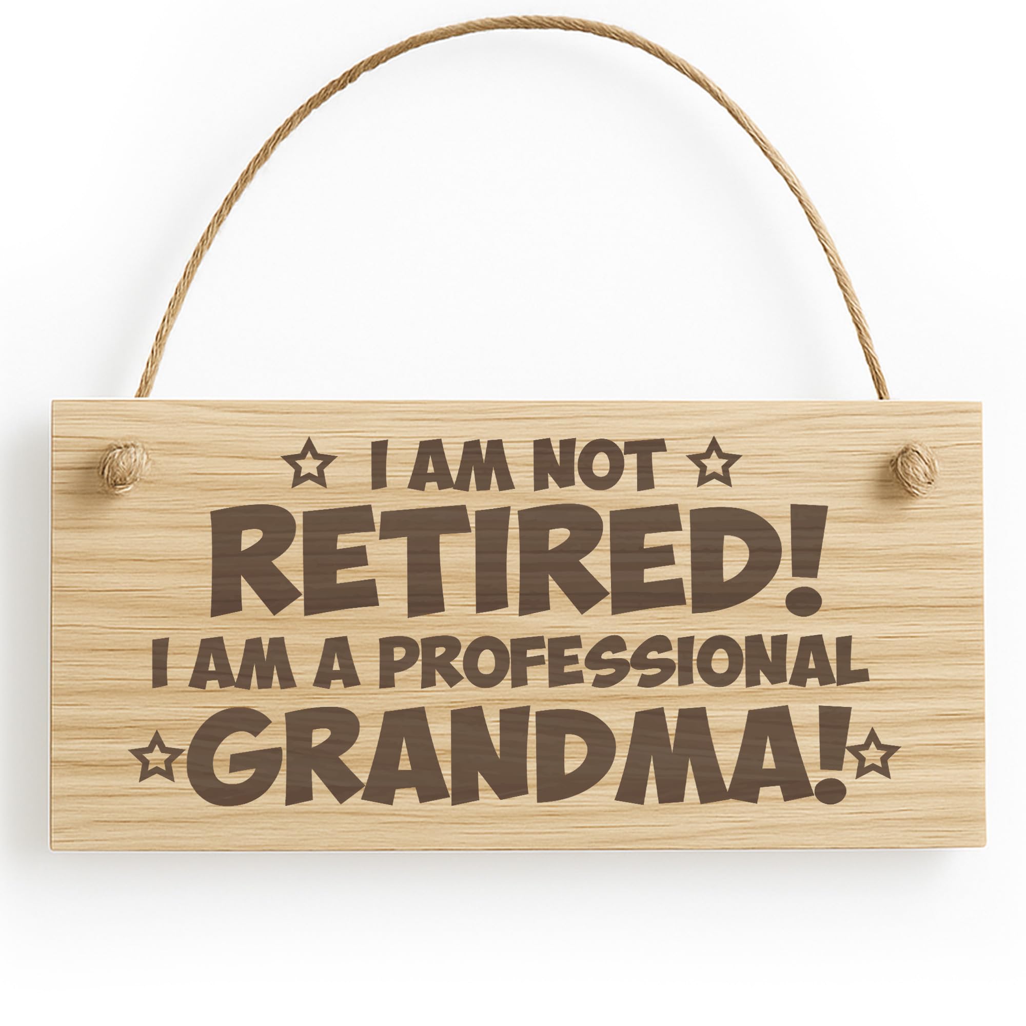 Red Ocean Funny Grandma Wooden Engraved Plaque Birthday Christmas For Grandma