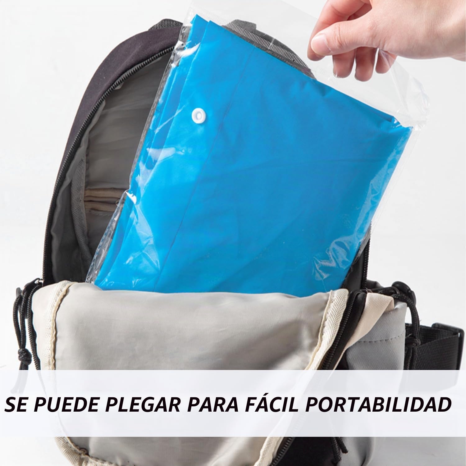 2 chubasquero impermeable, reutilizable para niños y niñas, poncho EVA transpirable (azul, amarillo), azul/amarillo, 60-68