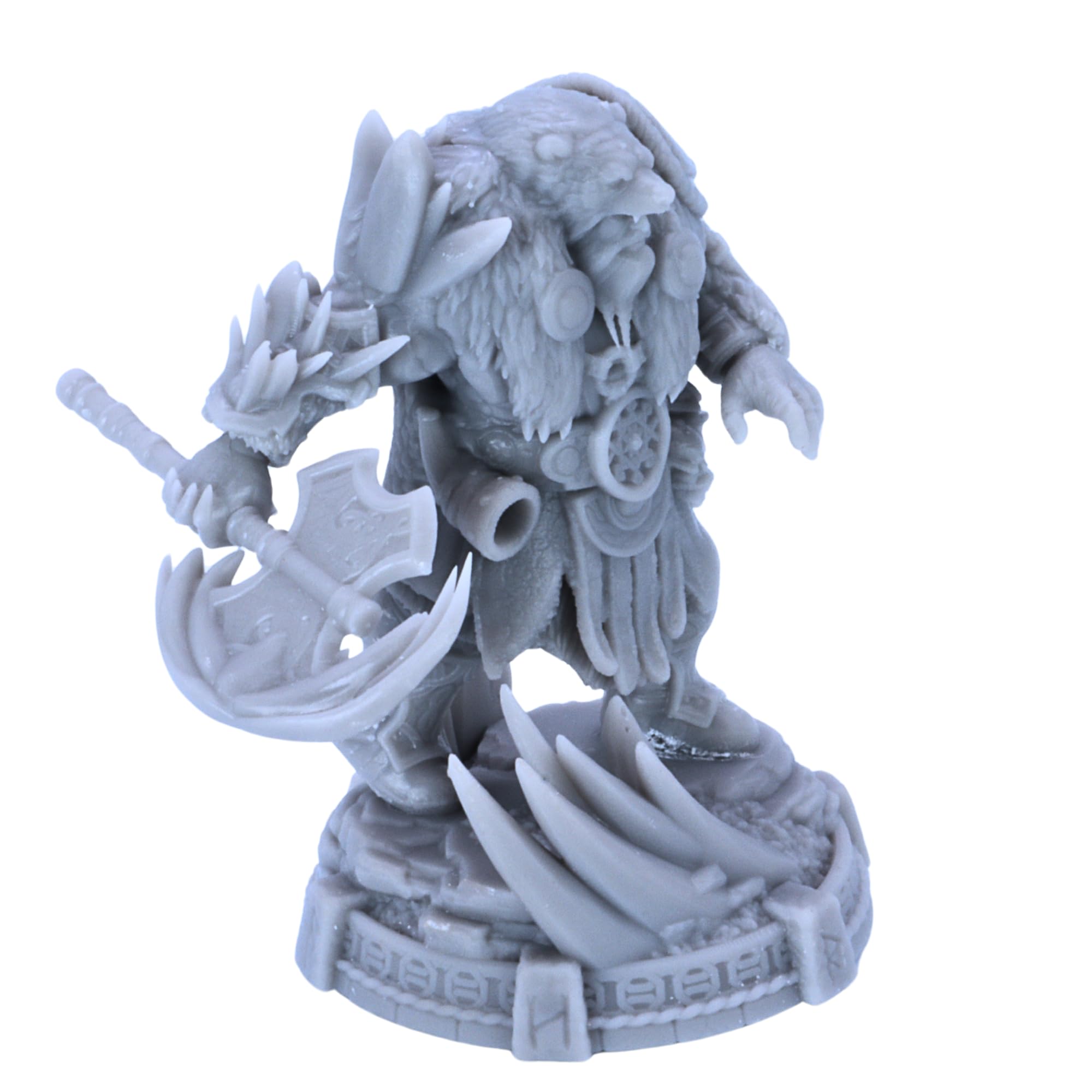 Icebjörn Horgast - Viking Hero Miniature from The Descendants of Tyr, Grey, 32mm Scale