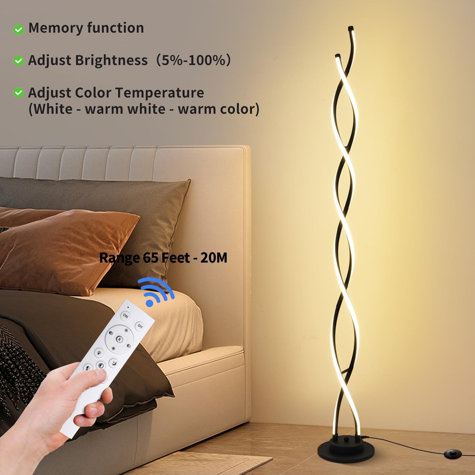 Luz* ZxWLife Floor Lamp, LED Modern Floor Lamps for Living Room