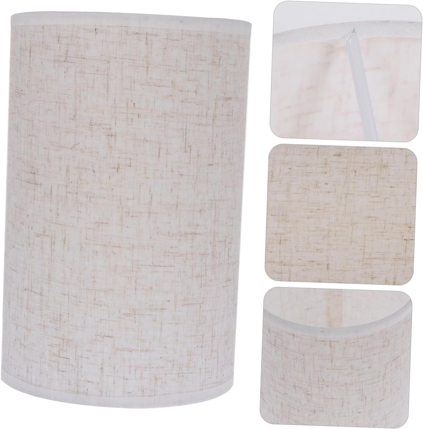 DOITOOL 2pcs Fabric Lampshade Bedroom Linen Ceiling Light Decor Creative Lamp Shade Vintage Decor Chandelier Light Shade Pleated Home Shades Retro Living ation Cloth