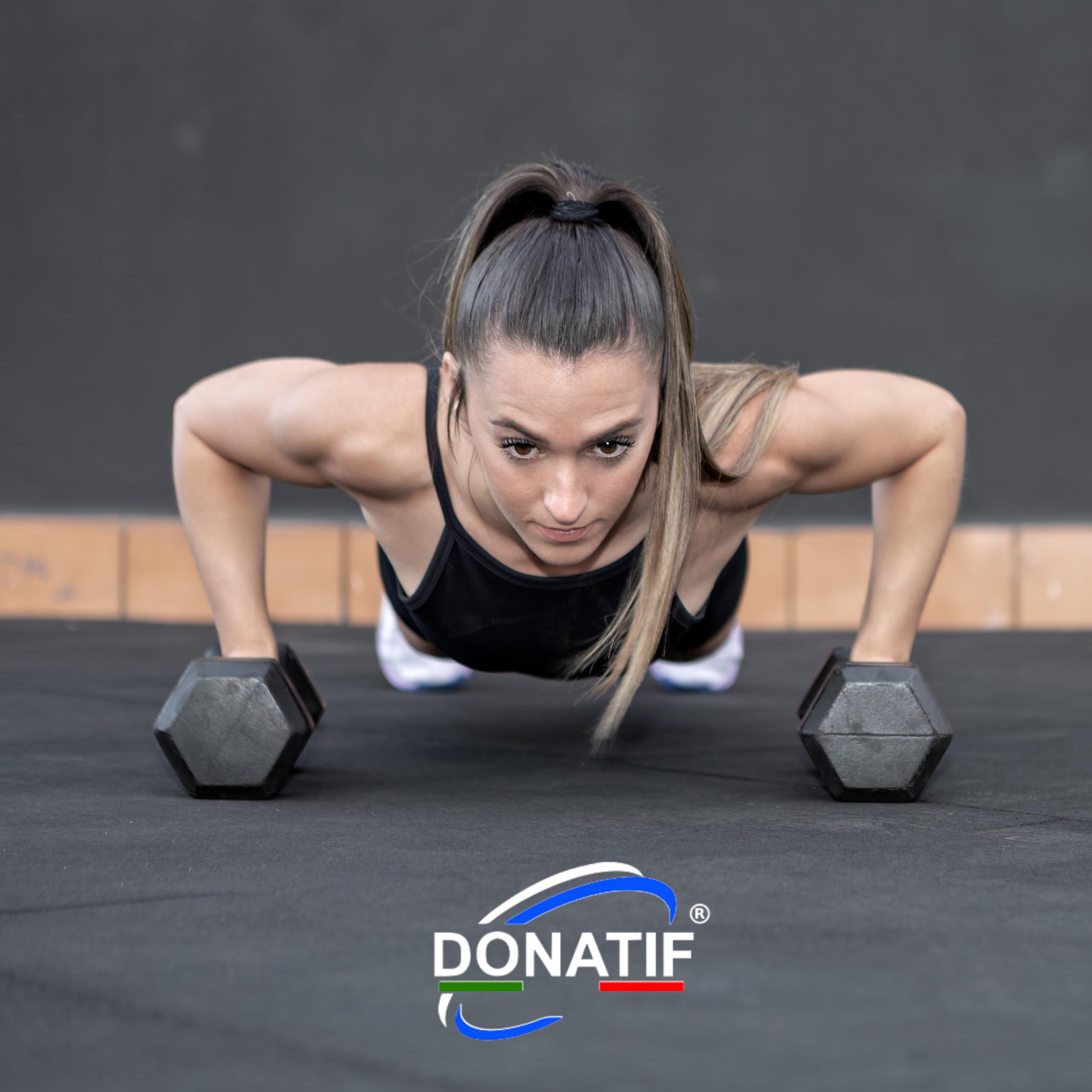Manubrio Esagonale Gommato 2,5 a 60 Kg, Dumbbells Manubri Palestra in Ghisa, Manubrio Palestra e Home Gym per Allenamento Muscolare, Dumbbell Esagonali [1 Manubrio]