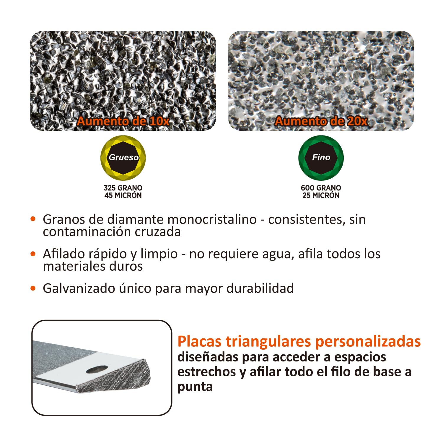 SHARPAL 201H - Afilador de diamante para tijeras y herramientas de jardín, ángulo de 22° a 84°, grano 325/600 | Afila cocina, cortadora de pelo, tijeras de costura, cortacésped, cortadoras de ramas y