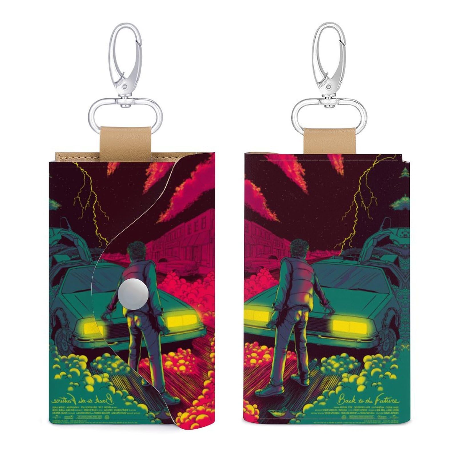 Amazon.co.jp: キーケース キーホルダー バックトゥザフューチャー
