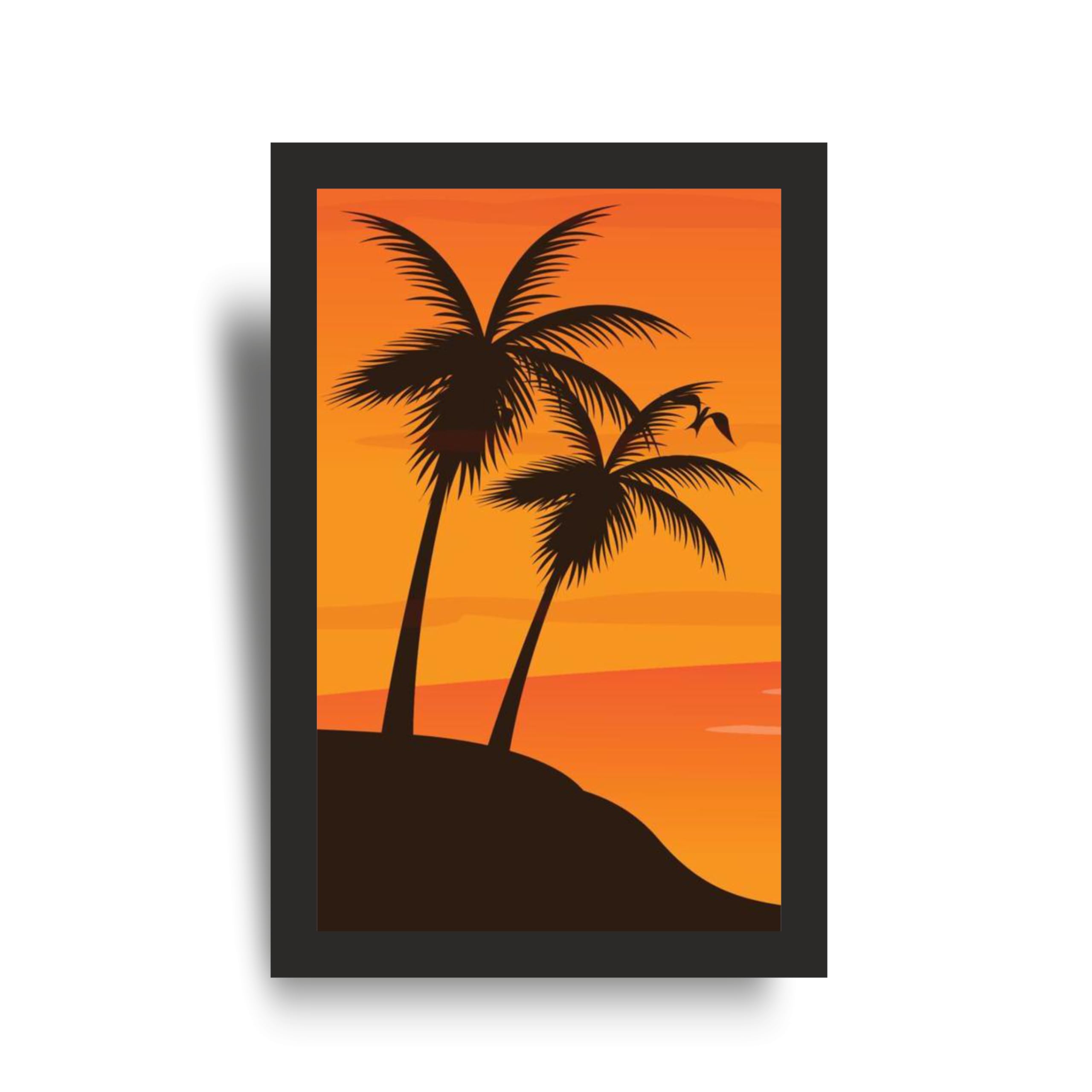 Tropical Sunset Beach Wall Art Frame Set of 3 – view 3