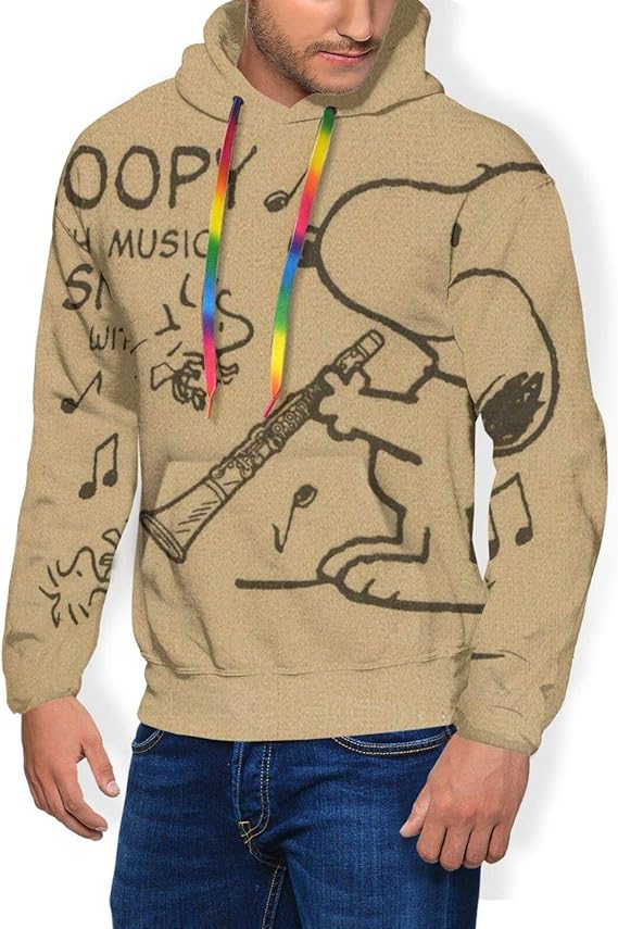 Amazon Co Jp Snoopy スヌーピー 3 メンズ 長袖パーカー 裏起毛 保温が柔らかくて快適です フード付きセーター シンプル おしゃれ カジュアルスウェット カンガルーポケット パーカー ファッション