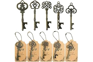 WODEGIFT Vintage Skeleton Key Bottle Openers Party Favors