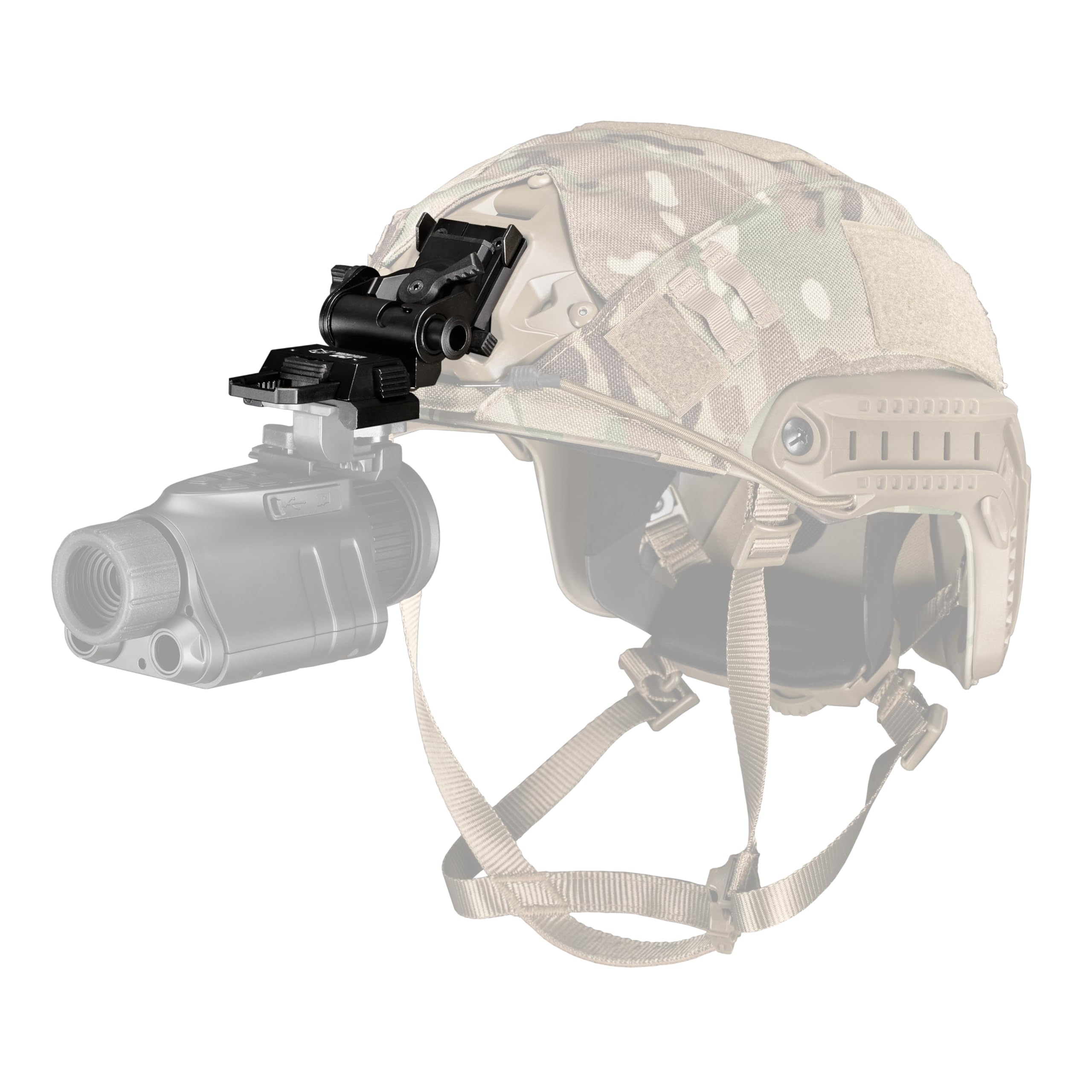 Nightfox Soporte de casco N247 para sistemas de cola de milano, aluminio, totalmente ajustable, compatible con Prowl, Swift 2 y otros NVG