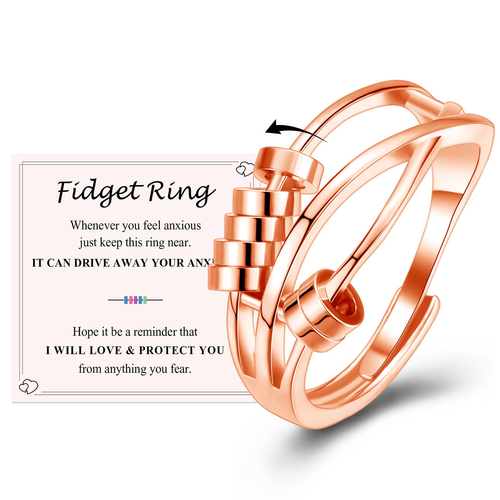 Bague anti-anxiété pour calmer le stress et apaiser les tensions au quotidien
