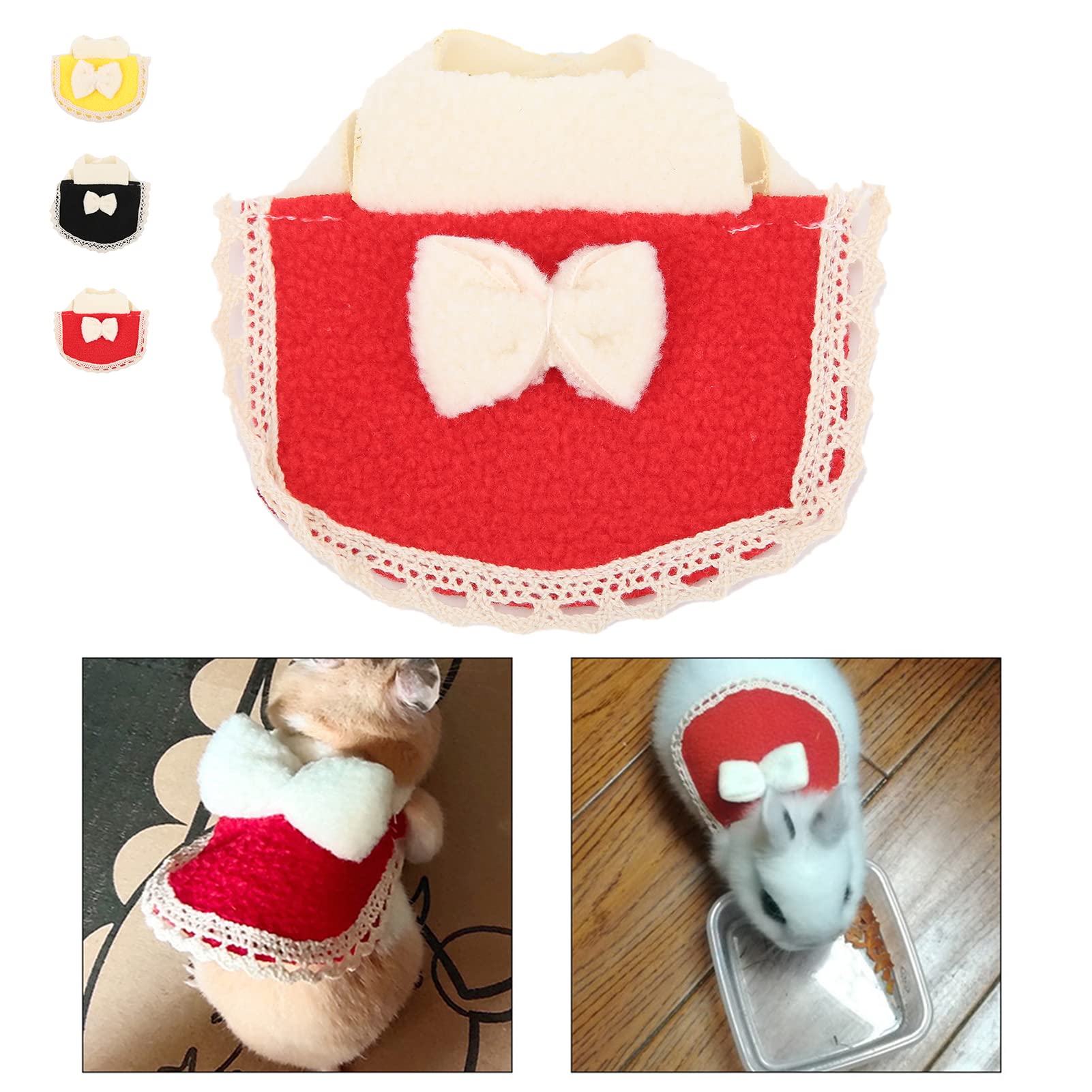 Xuniea 2-teilige Hamsterhüte – Frosch & Hase, Handgestrickt, Verstellbar, Für Hamster & Kleintiere