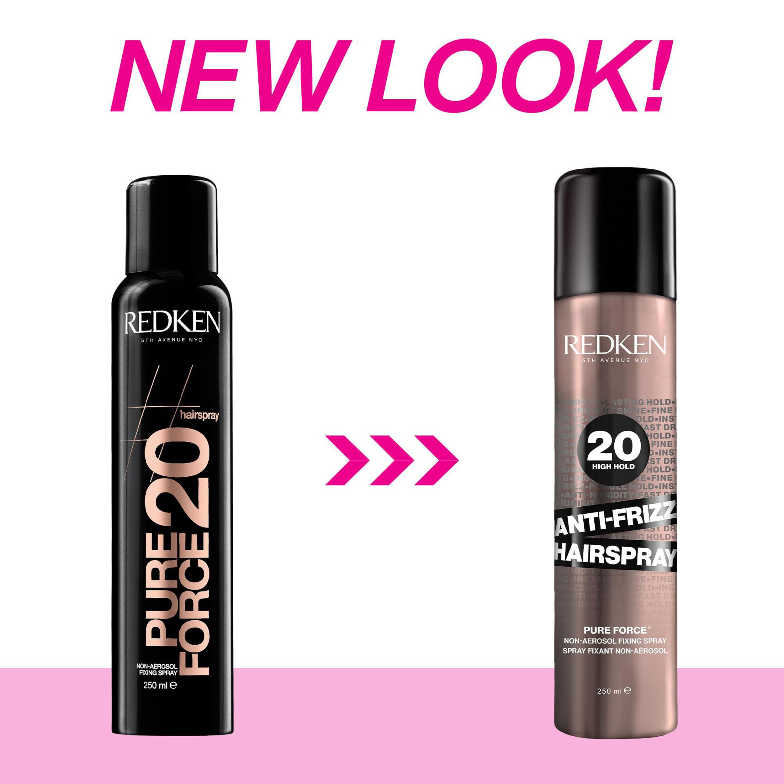 Redken, Laca de fijación anti encrespamiento sin aerosoles, Fijación firme y sin residuos, Fórmula vegana, Anti Frizz, 250ml (Paquete de 2)