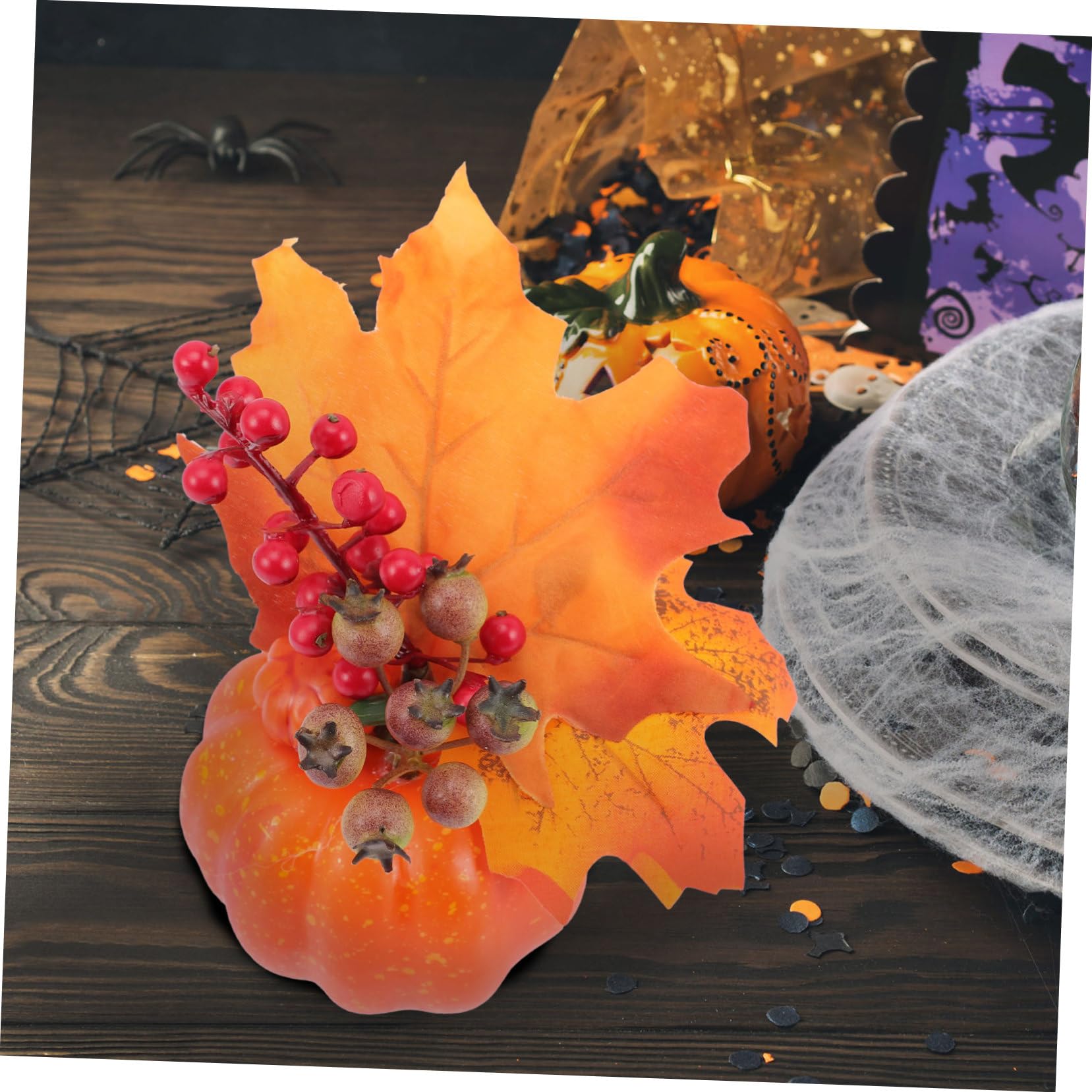 Alipis 5 Pezzi Di Zucca Artificiale Festa Del Ringraziamento Decorazione Artigianale Schiuma Di Zucca Finta Per La Decorazione Domestica Decorazioni Per La Casa Finta