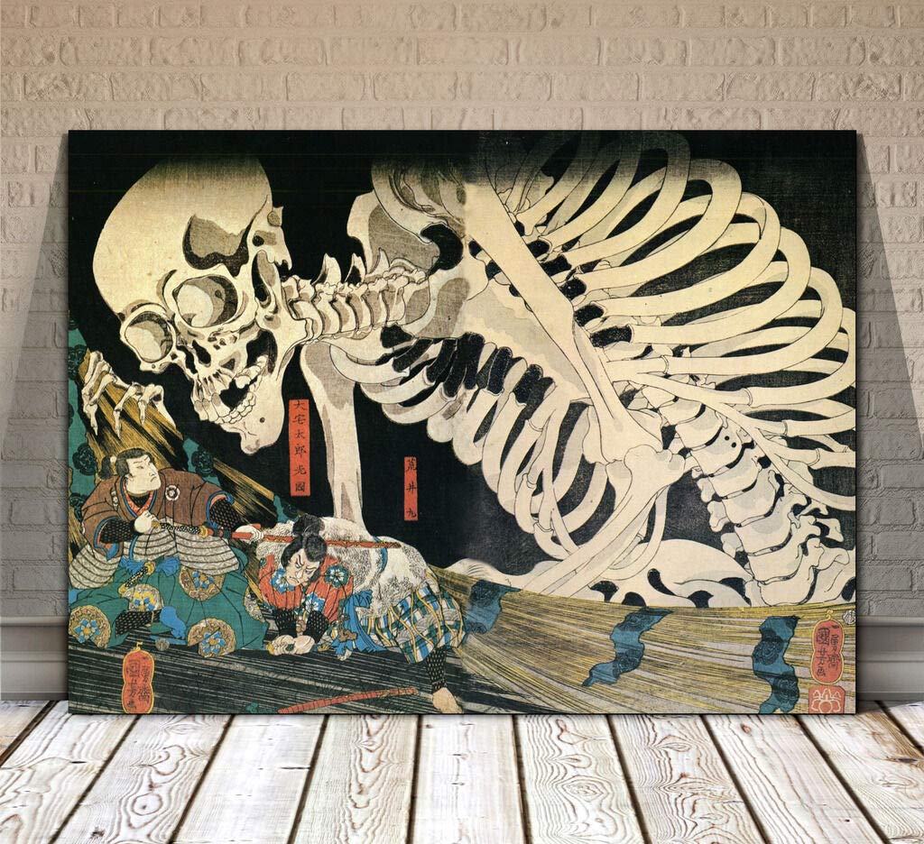 Amazon.com: Traditional Japanese Kabuki Art ~ CANVAS PRINT